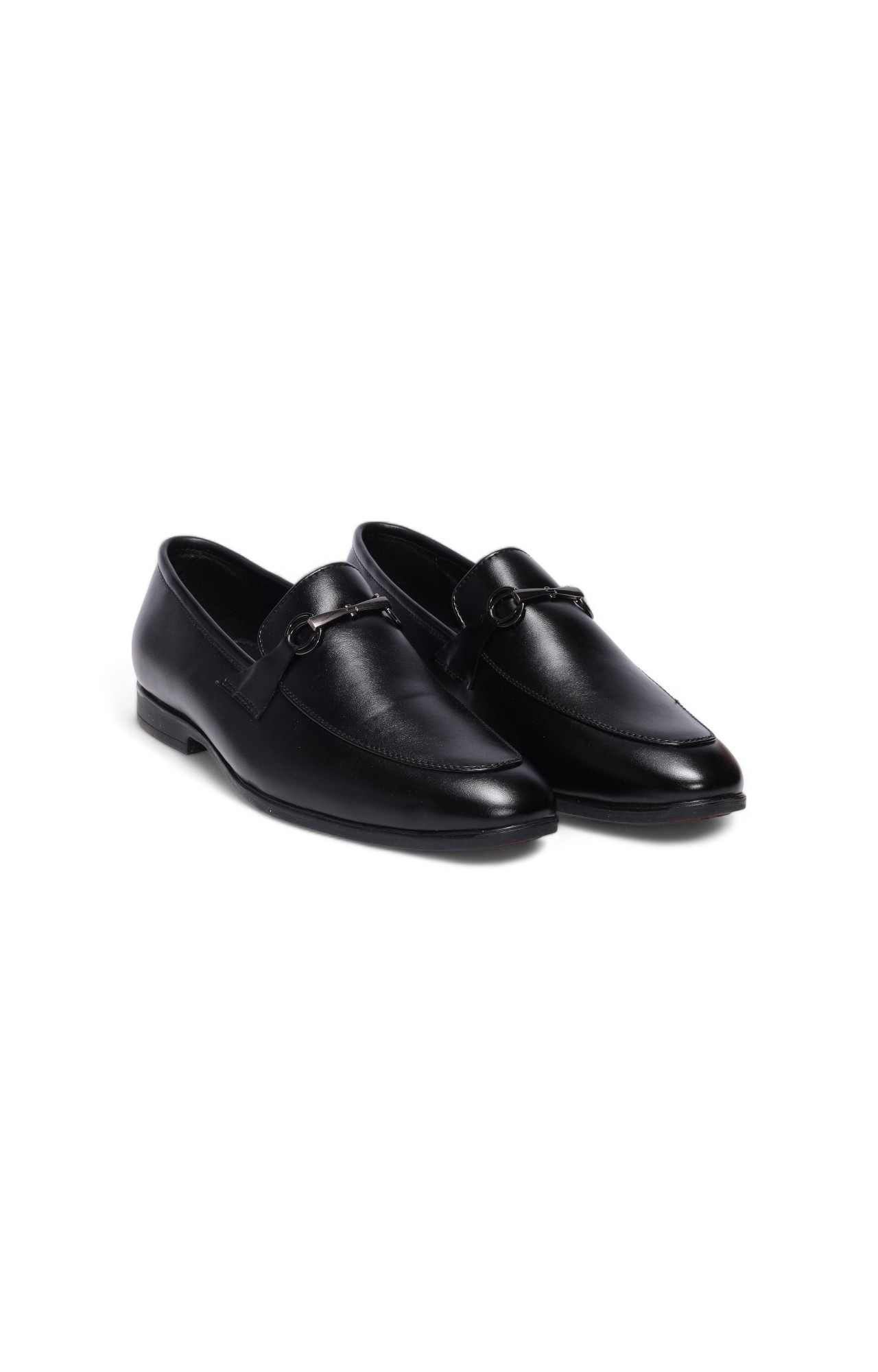 Men Black Monk Story Formal Slip-Ons