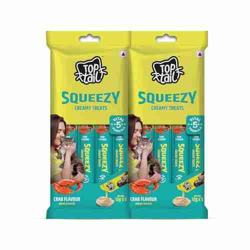 Top tail Creamy Cat Treats Crab Flavour - 60g