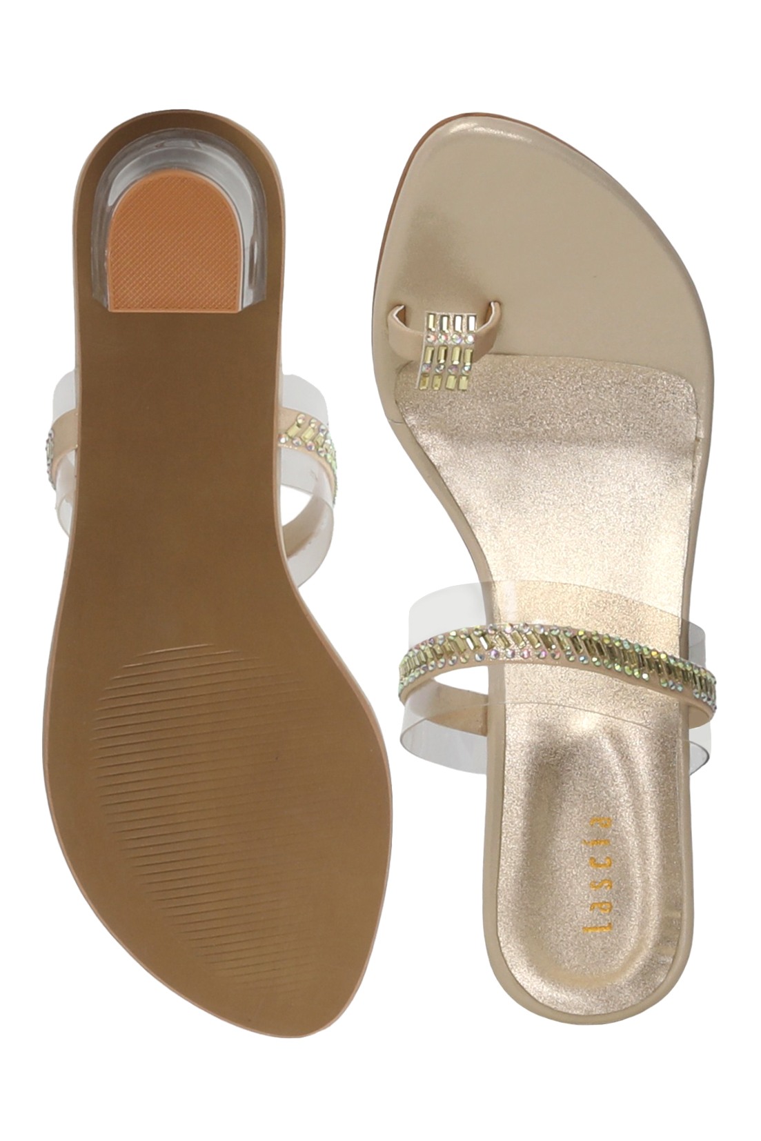 Women Gold Party Heel Sandal