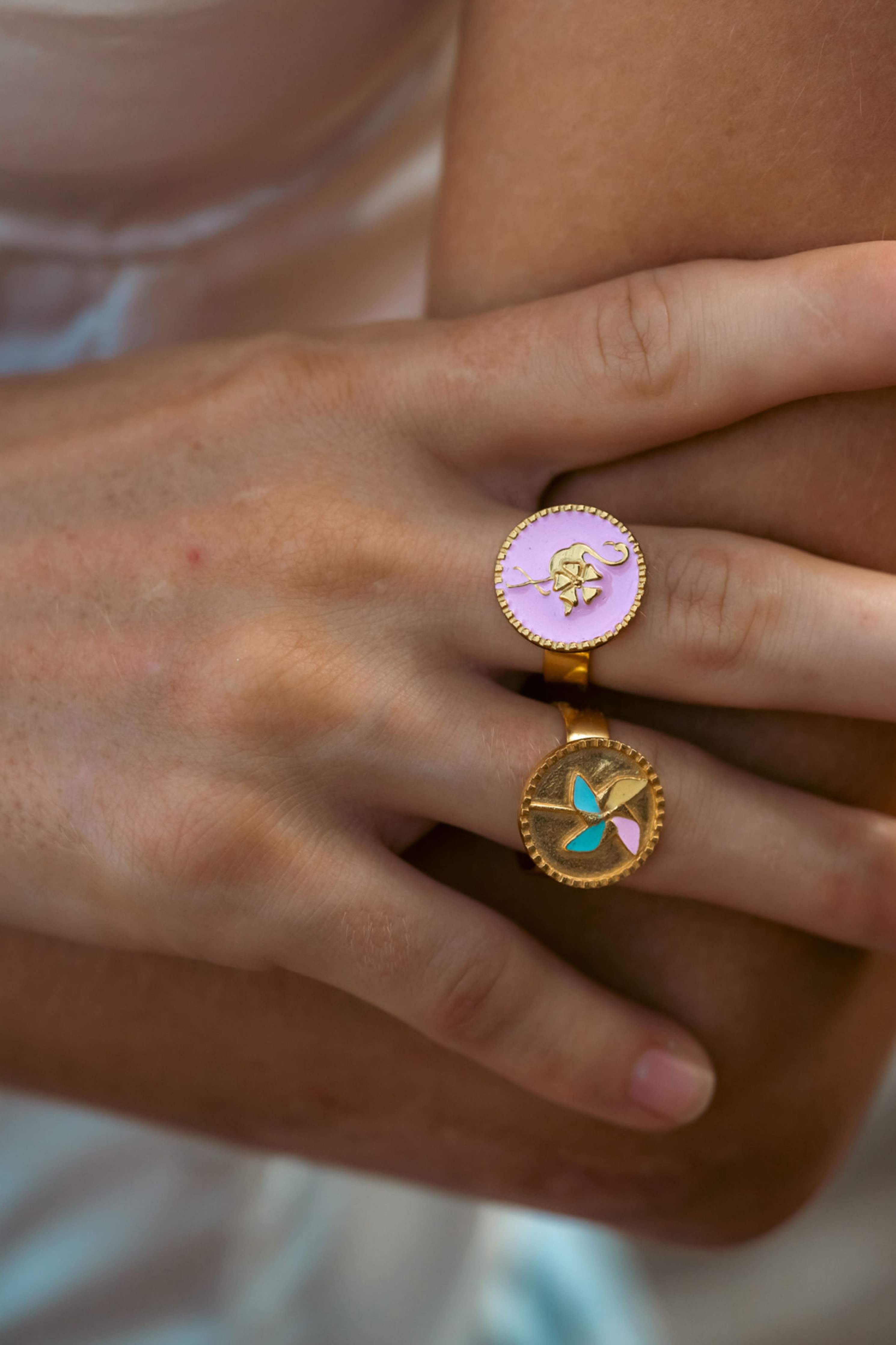 Nostelgic Charm Ring Set