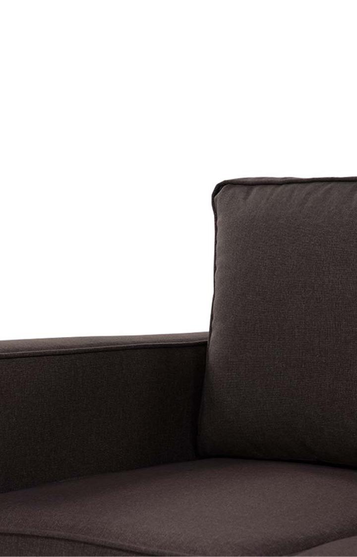 neudot Saya Dual Color Storage Sofa for Living Room |3 Persons Sofa|Premium Fabric with Cushioned Armrest | Solid Wood Frame|3 Seater in Saya Earth Brown Color