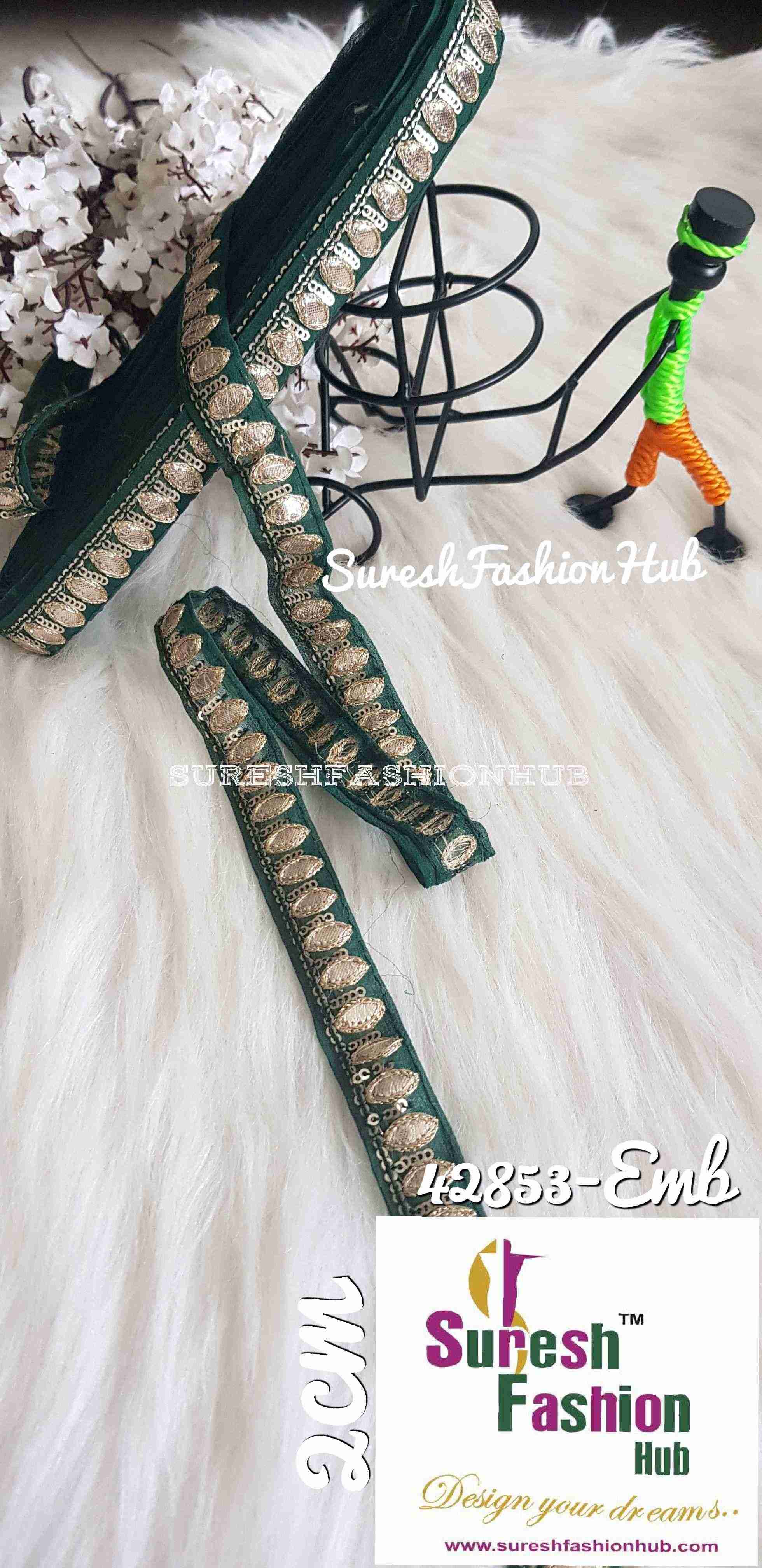 Lavish Green Gota Patti Trim
