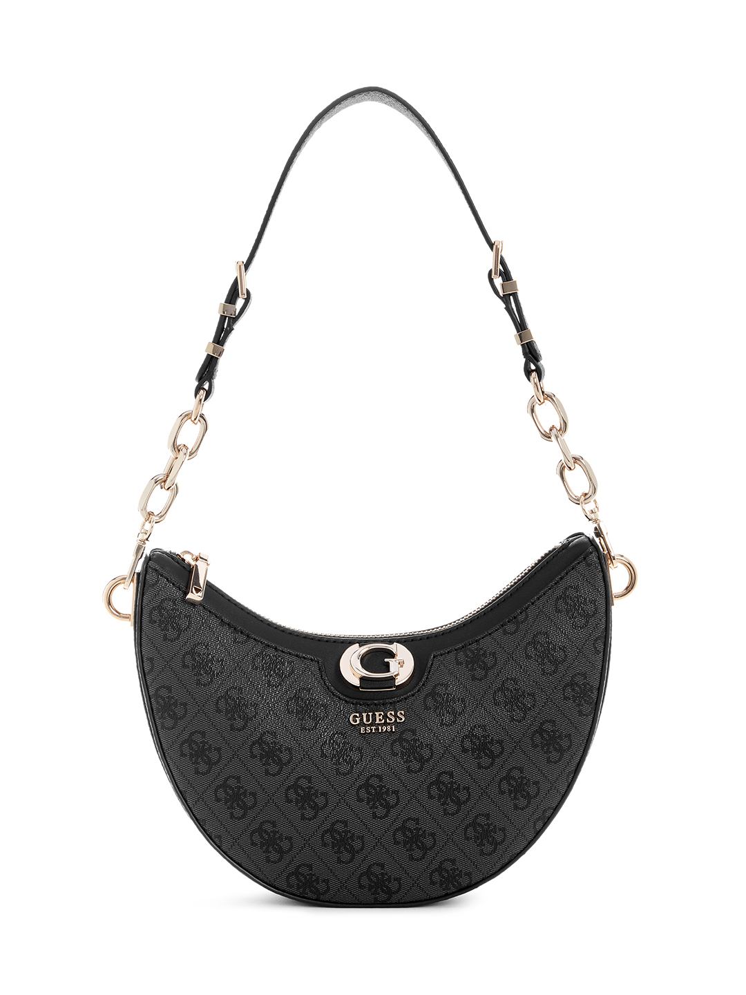 Coal Logo Printed Orlina Logo Top Zip Hobo Bag