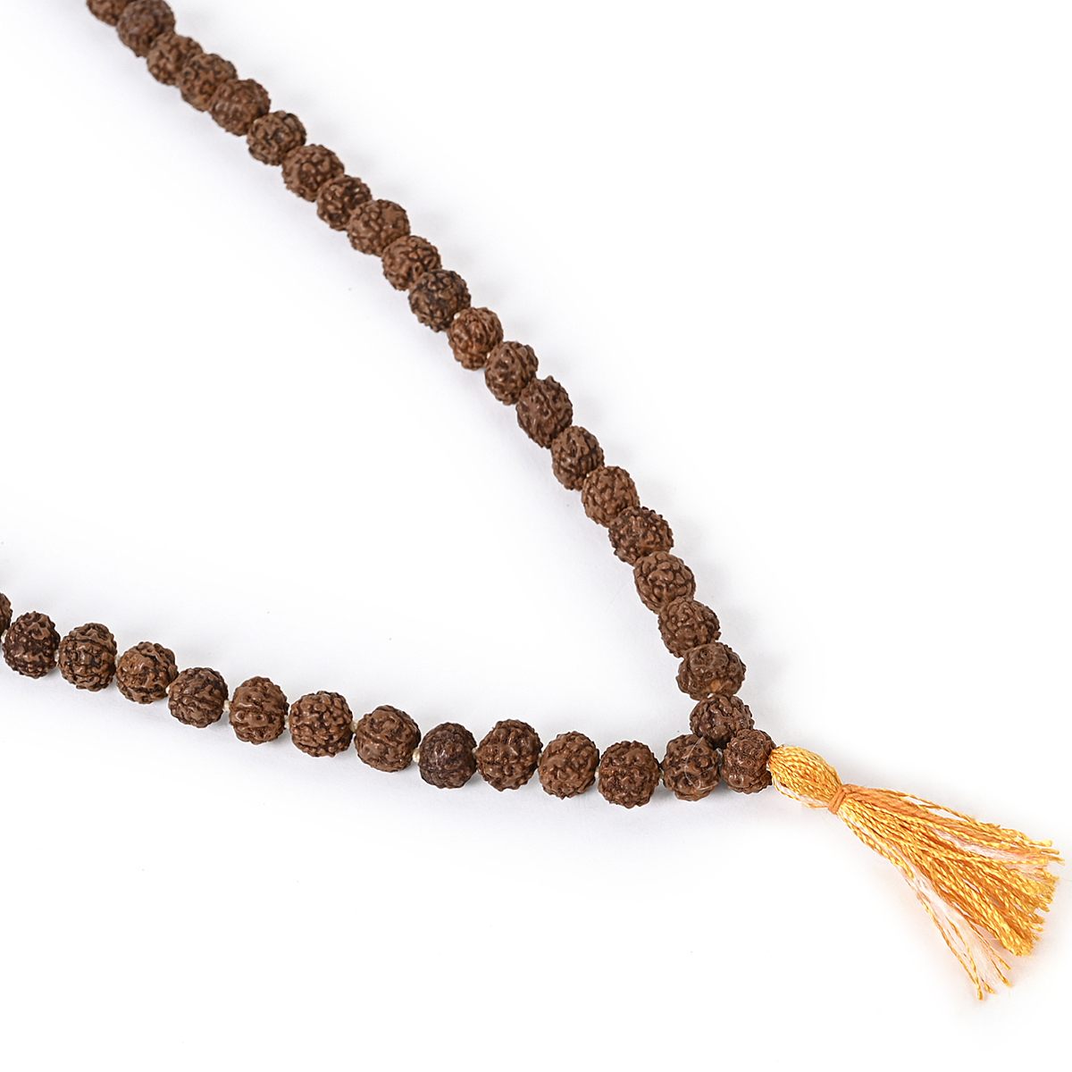 Shiv Ratan Kendra 5 Mukhi Genuine Rudraksha Mala II 108 +1 Beads II Length 45-50 CM II Weight 35-45 Grams