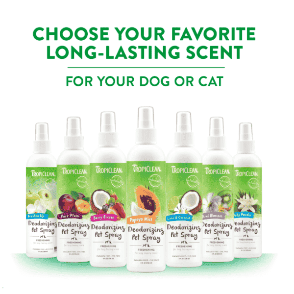 TropiClean Kiwi Blossom Deodorizing Pet Cologne Spray - 236 ml