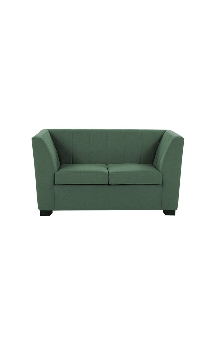 neudot Lexus Sofa for Living Room |2 Persons Sofa|Premium Fabric with Padded Armrest | Solid Wood Frame|2 Seater in Earth Green Color
