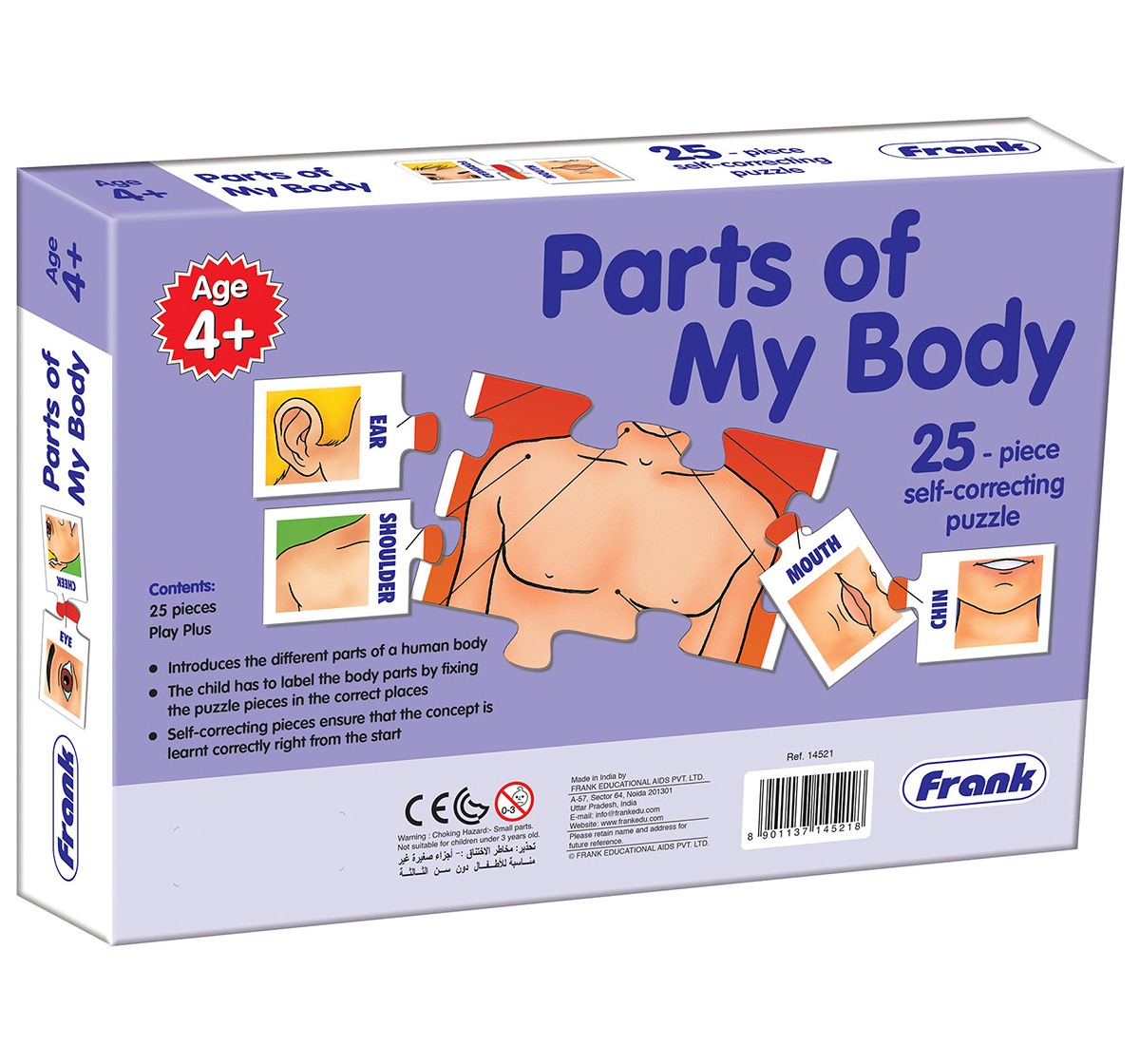 Frank Parts Of My Body Puzzle Puzzles for Kids age 4Y+