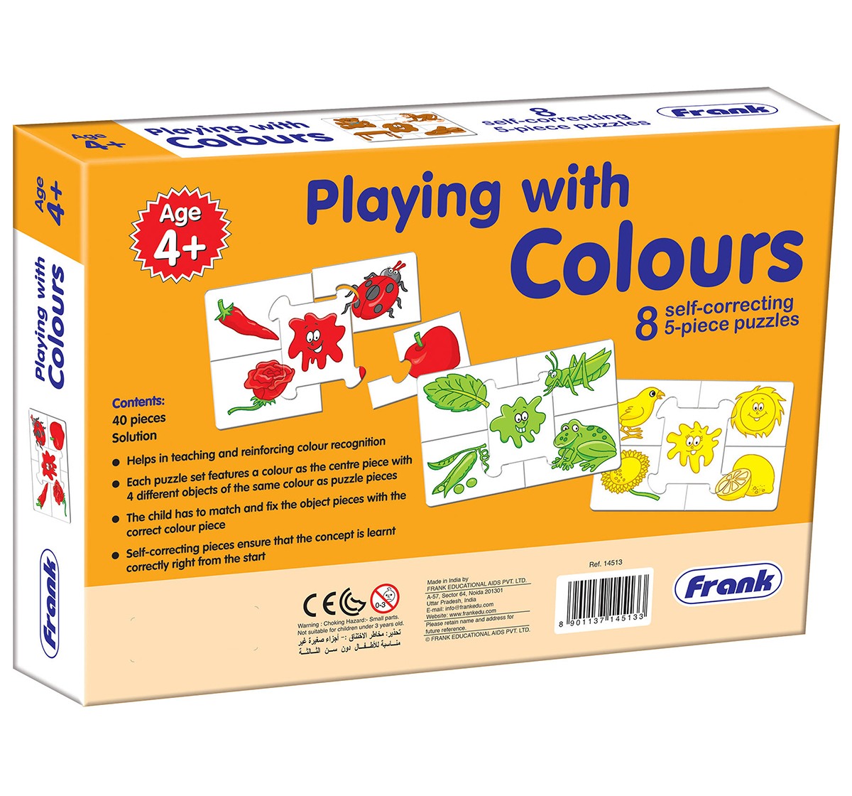 Frank Playing With Colours Puzzles for Kids age 4Y+