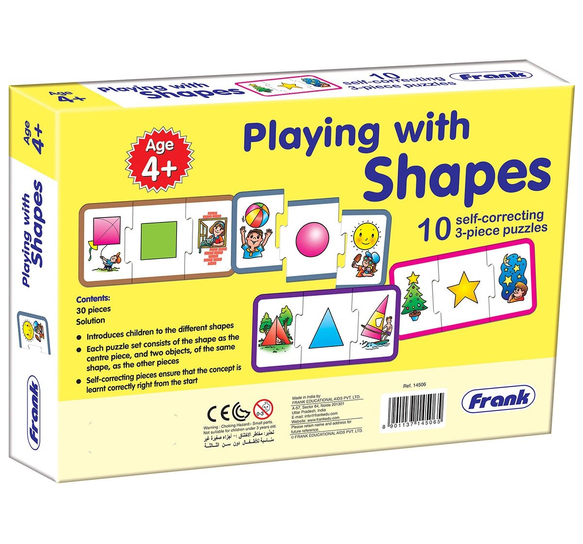 Frank Playing With Shapes Puzzles for Kids age 4Y+