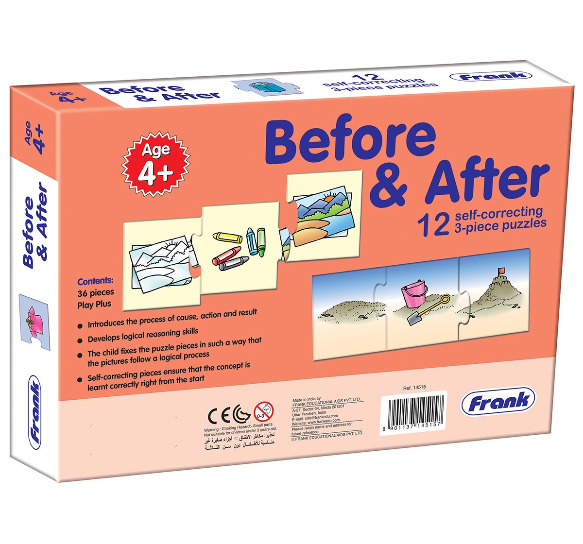 Frank Before After Puzzles for Kids age 4Y+