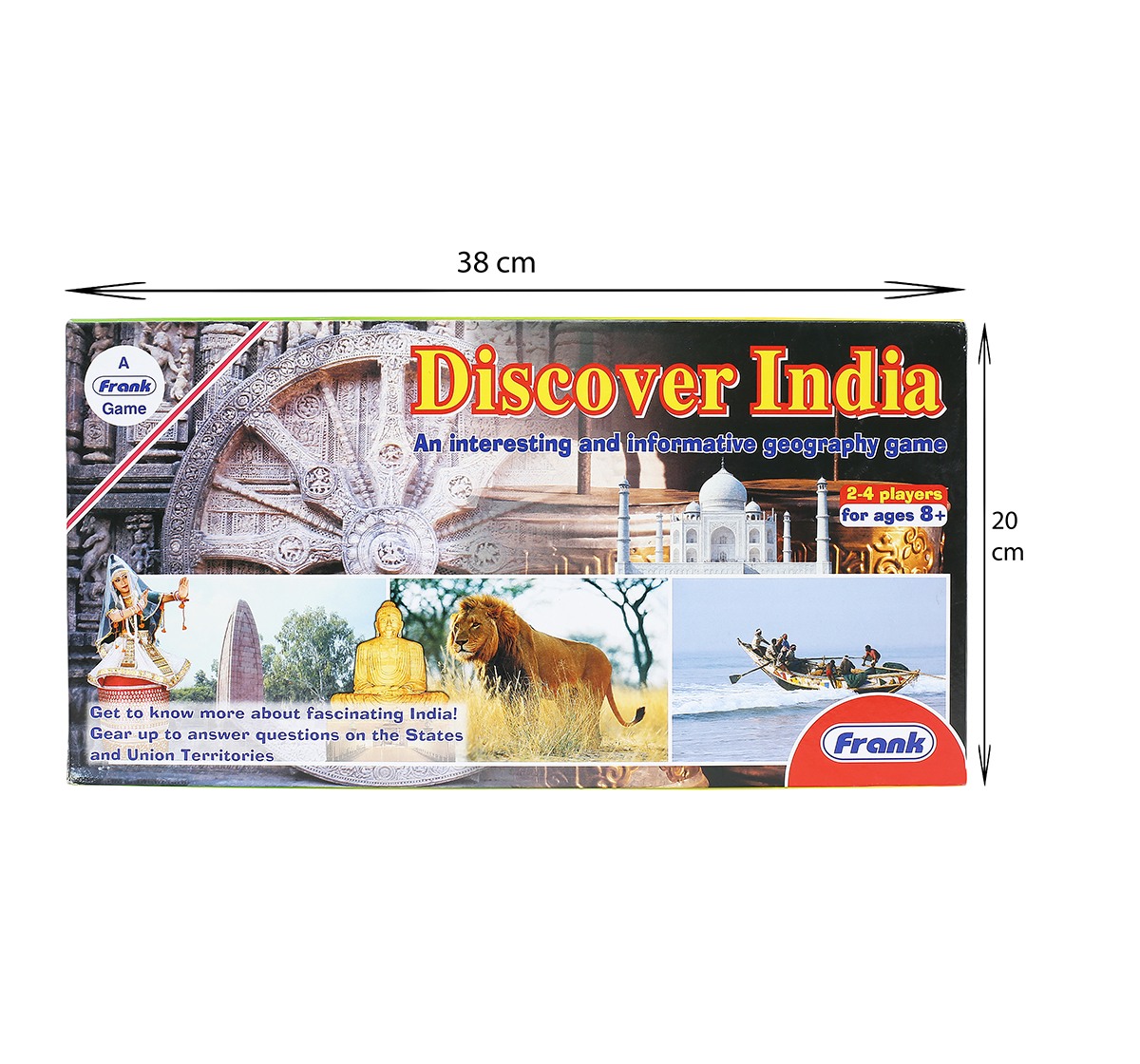 Frank  Discover India Board Game,Puzzles for Kids age 8Y+