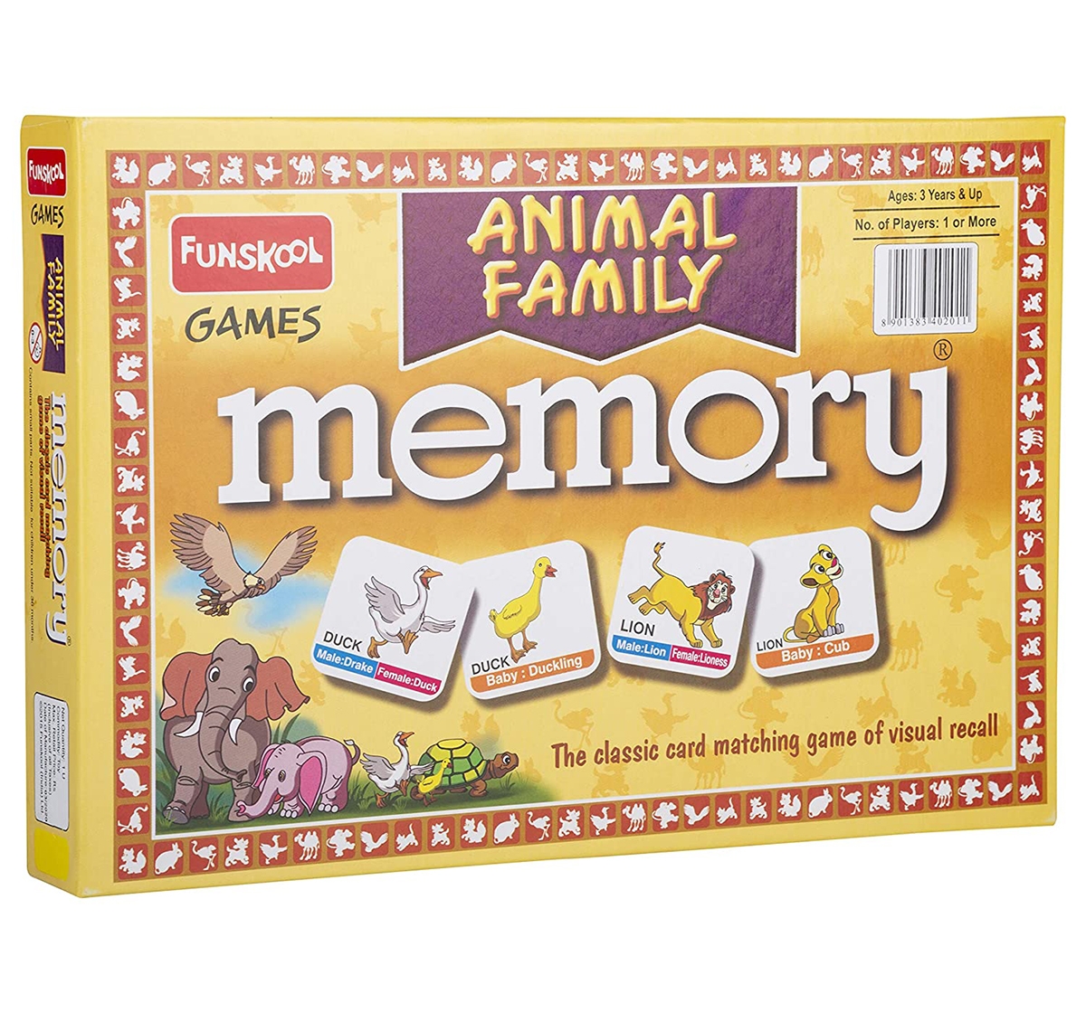 Funskool | Funskool Memory Animal Family for Board Game Kids age 12M+ 0