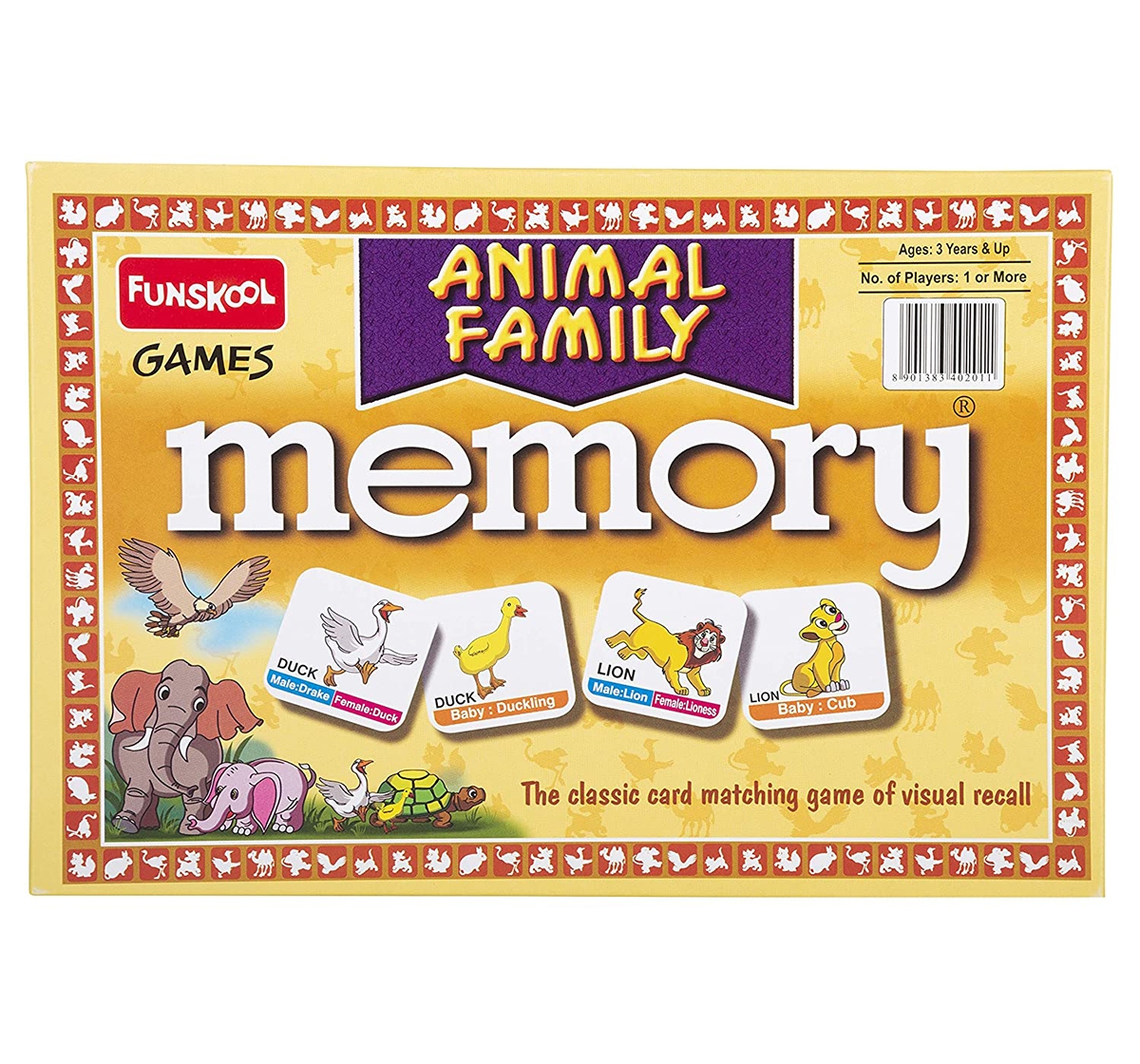 Funskool | Funskool Memory Animal Family for Board Game Kids age 12M+ 1