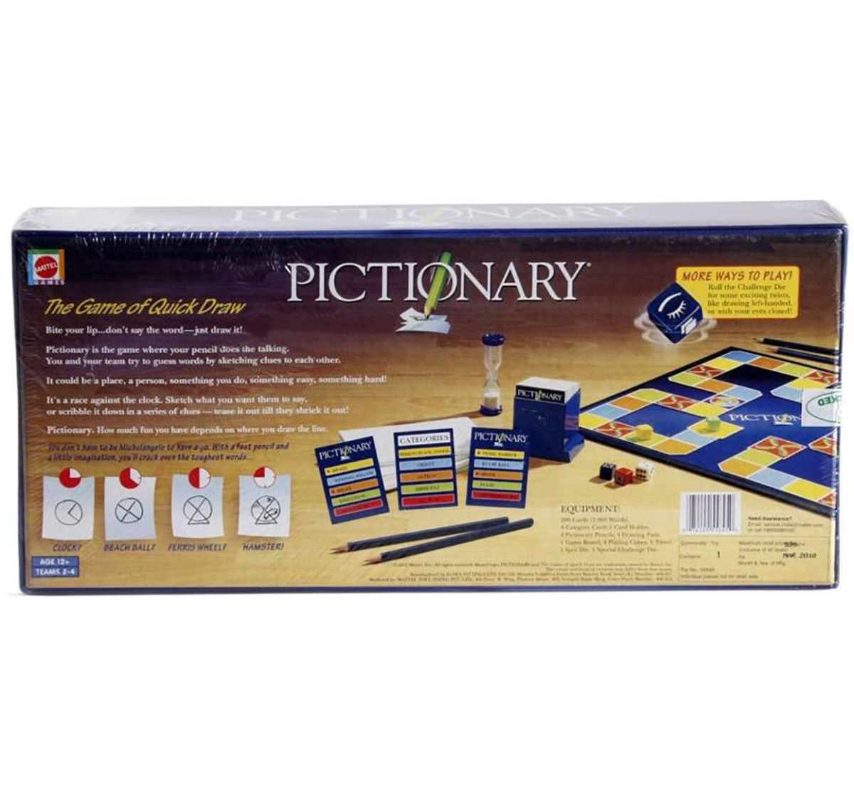 Mattel | Mattel Pictionary - The Game Of Quick Draw Board Games for Kids age 10Y+ 2