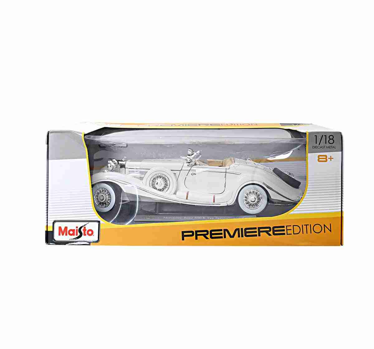 Maisto 1:18 1936 Mercedes Benz 500K Type Special Roadster, White Maisto 1:18 1936 Mercedes Benz 500K Type Special Roadster, White