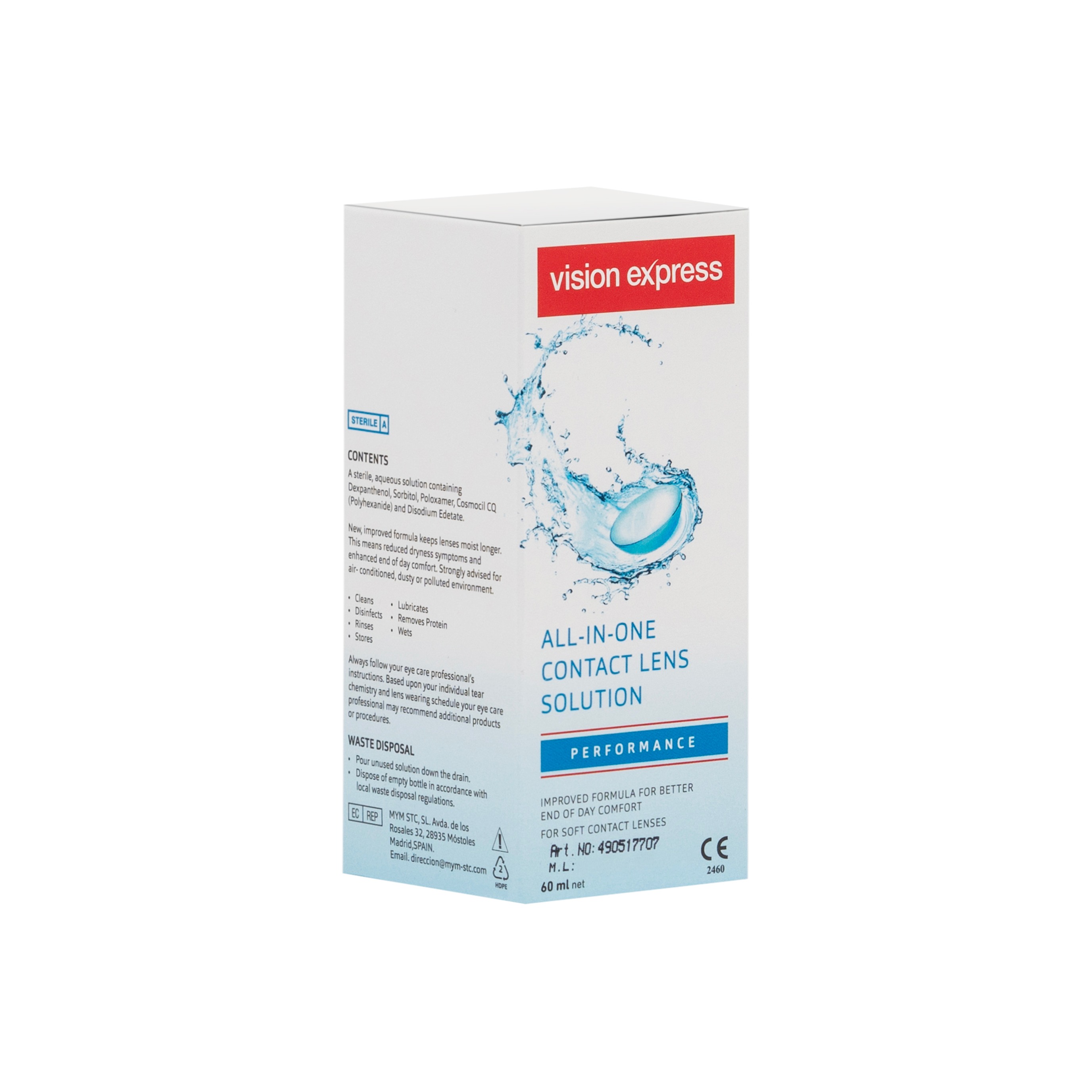 All-in-one Performance Contact Lens Solution 60ml