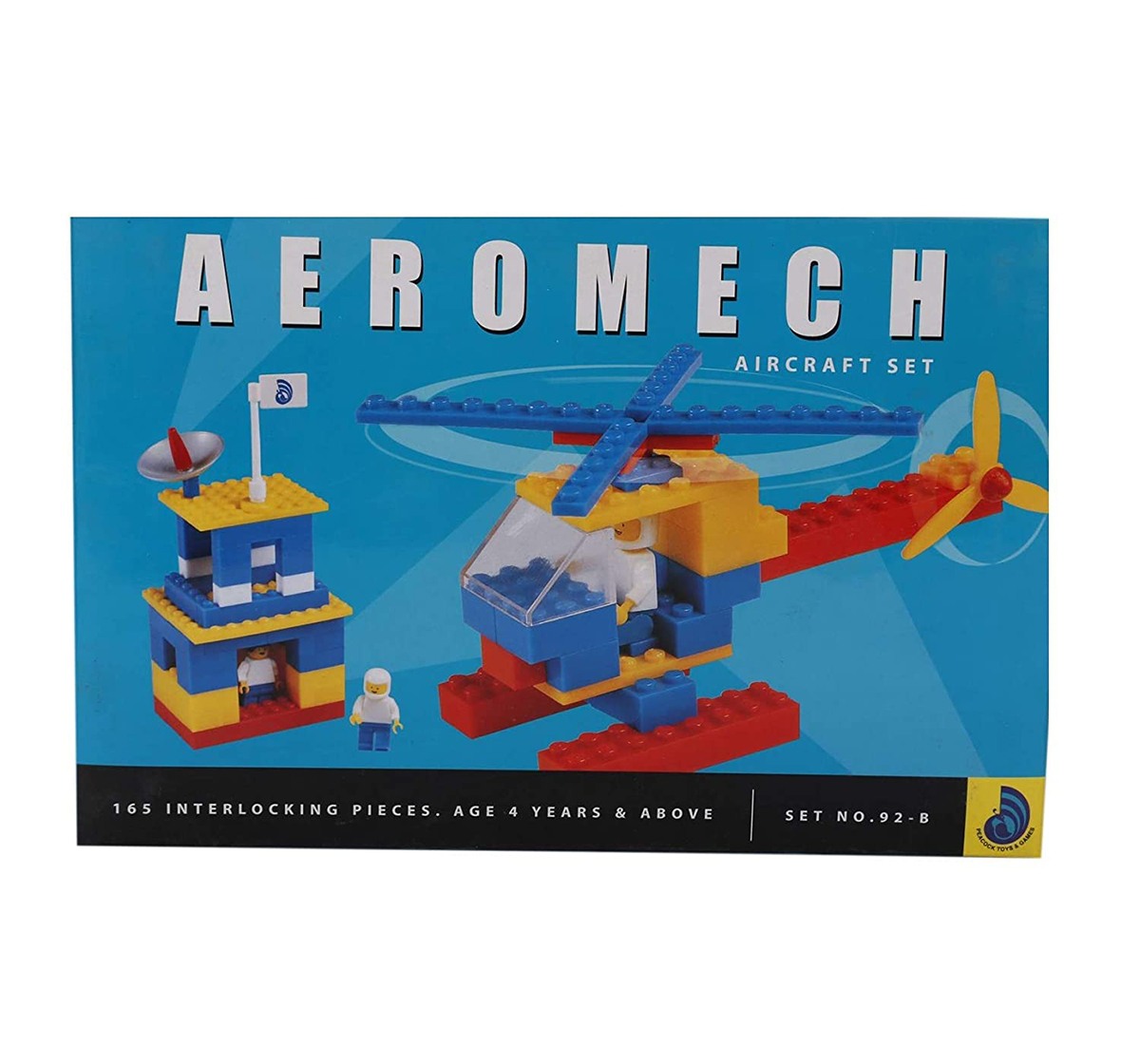 Peacock  Aeromech Aircraft Set Generic Blocks for Kids age 4Y+