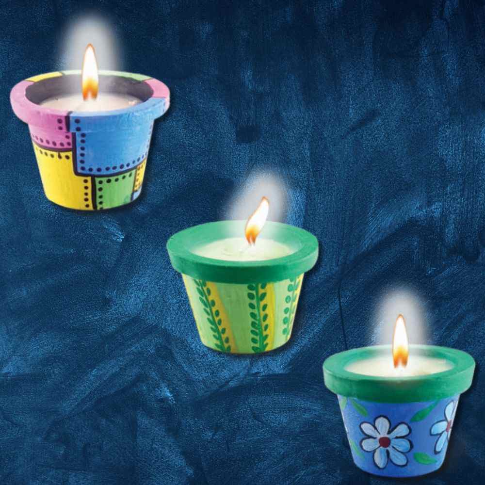 Toy Kraft Candles From Pretty Pots DIY Art & Craft Kits for Kids age 8Y+