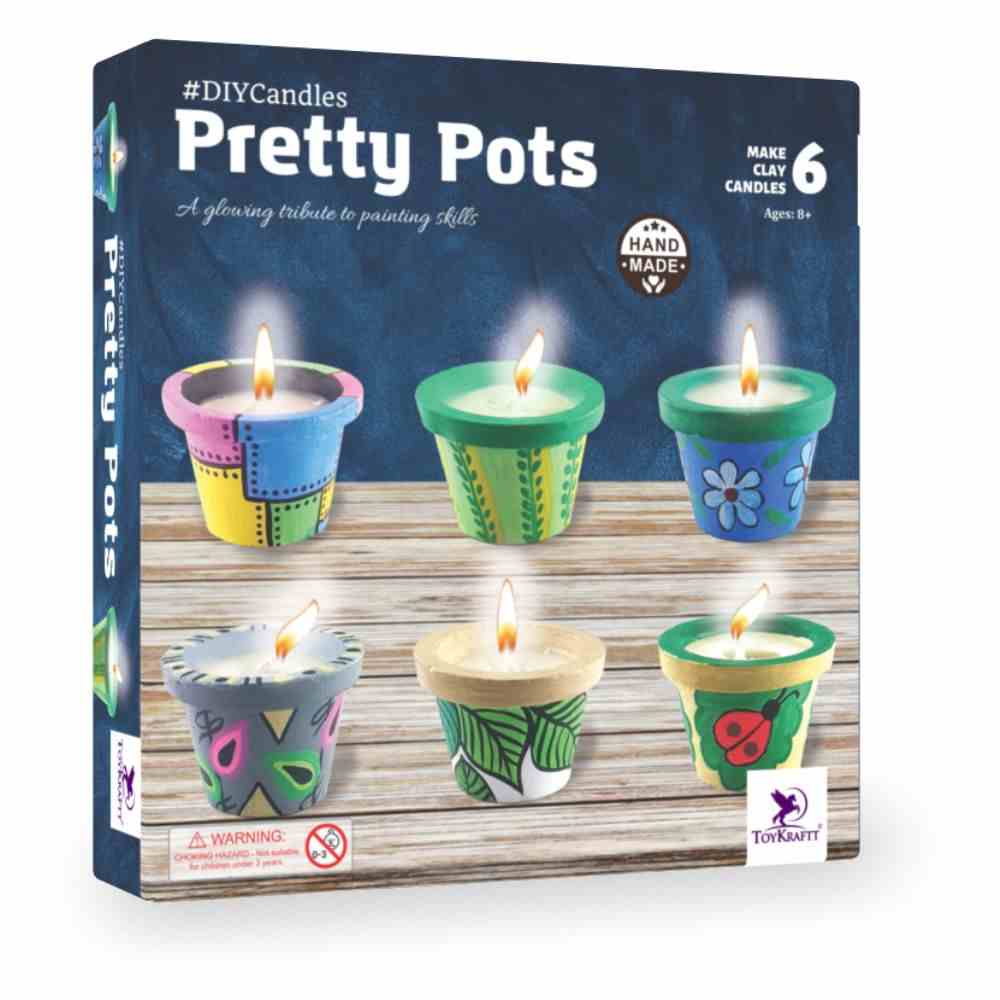Toy Kraft Candles From Pretty Pots DIY Art & Craft Kits for Kids age 8Y+