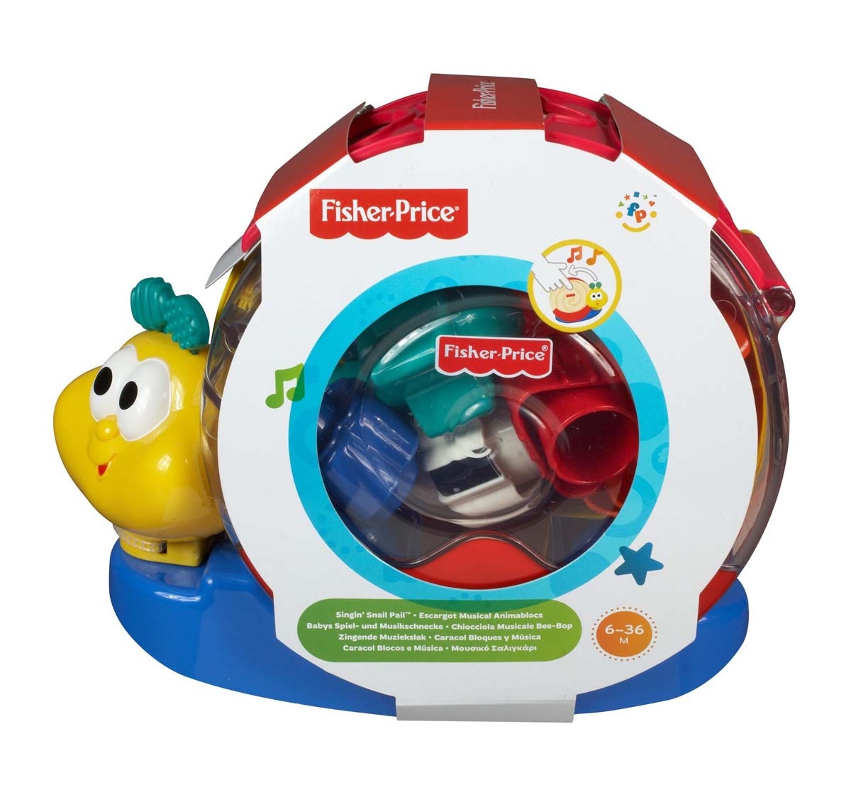 Fisher-Price | Fisher Price Singing Snail Pail Musical Toys for Kids Age 6M+ 0