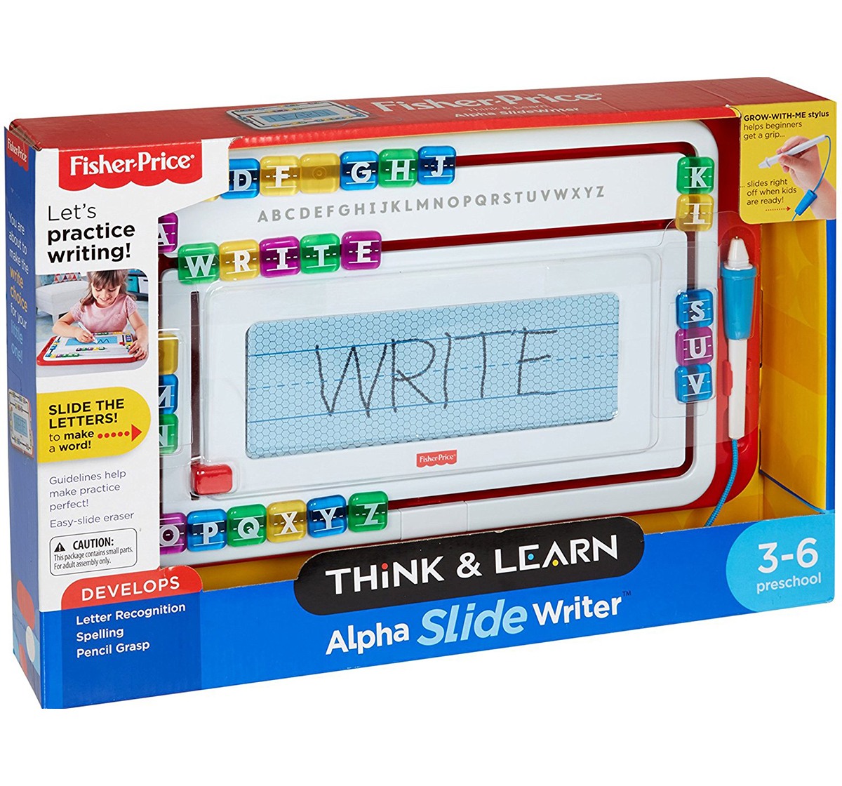 Fisher Price Think And Learn Alpha Slidewrite, Multi Color Learning Toys for Kids age 3Y+