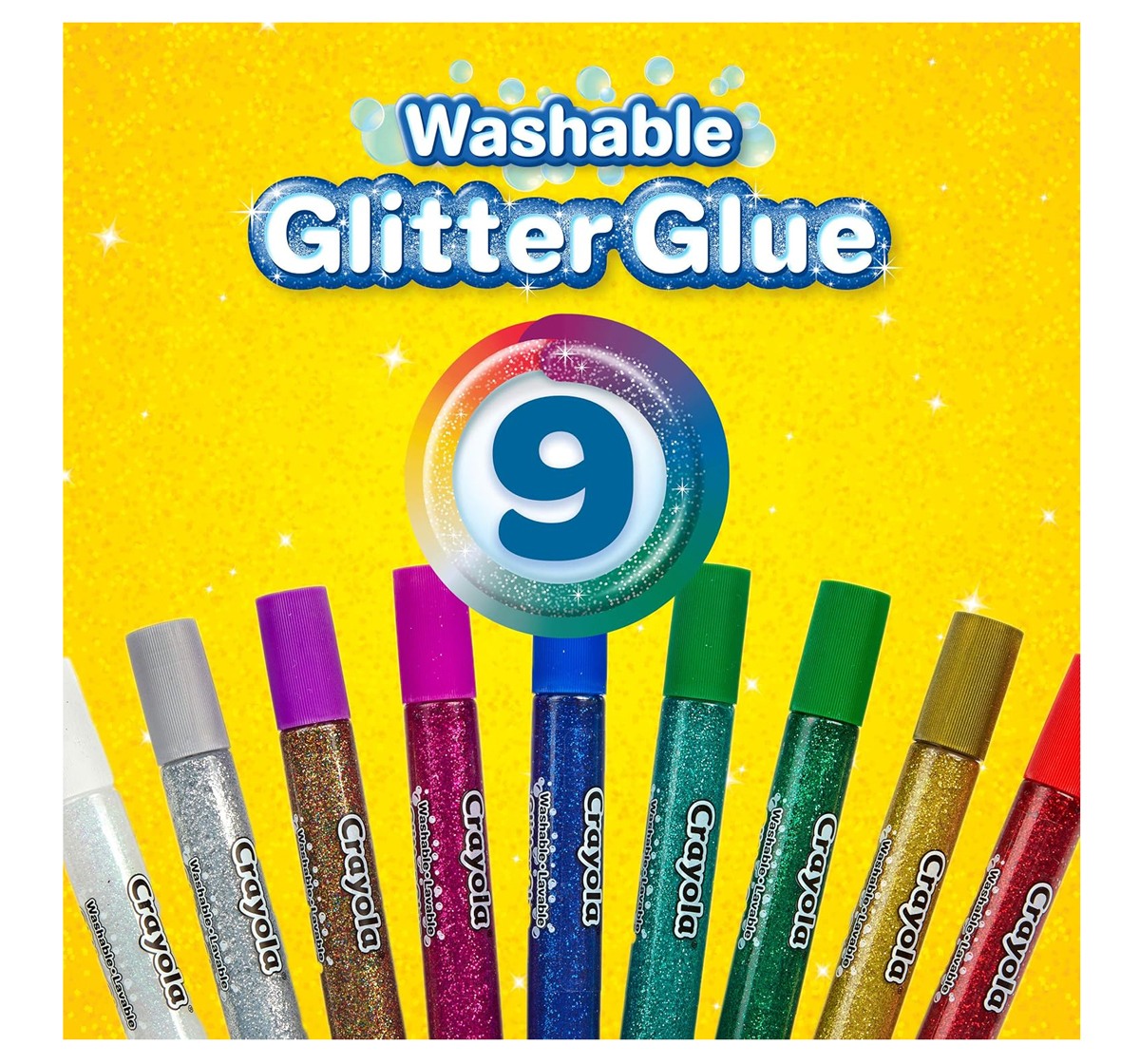 Crayola Glitter Glue, 9 Colours