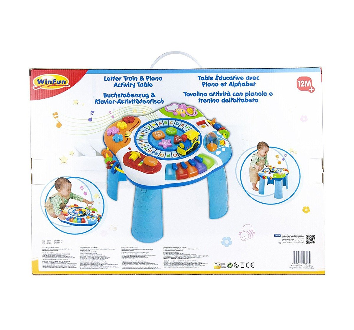Winfun Letter Train And Piano Activity Table Baby Gear for Kids age 24M+