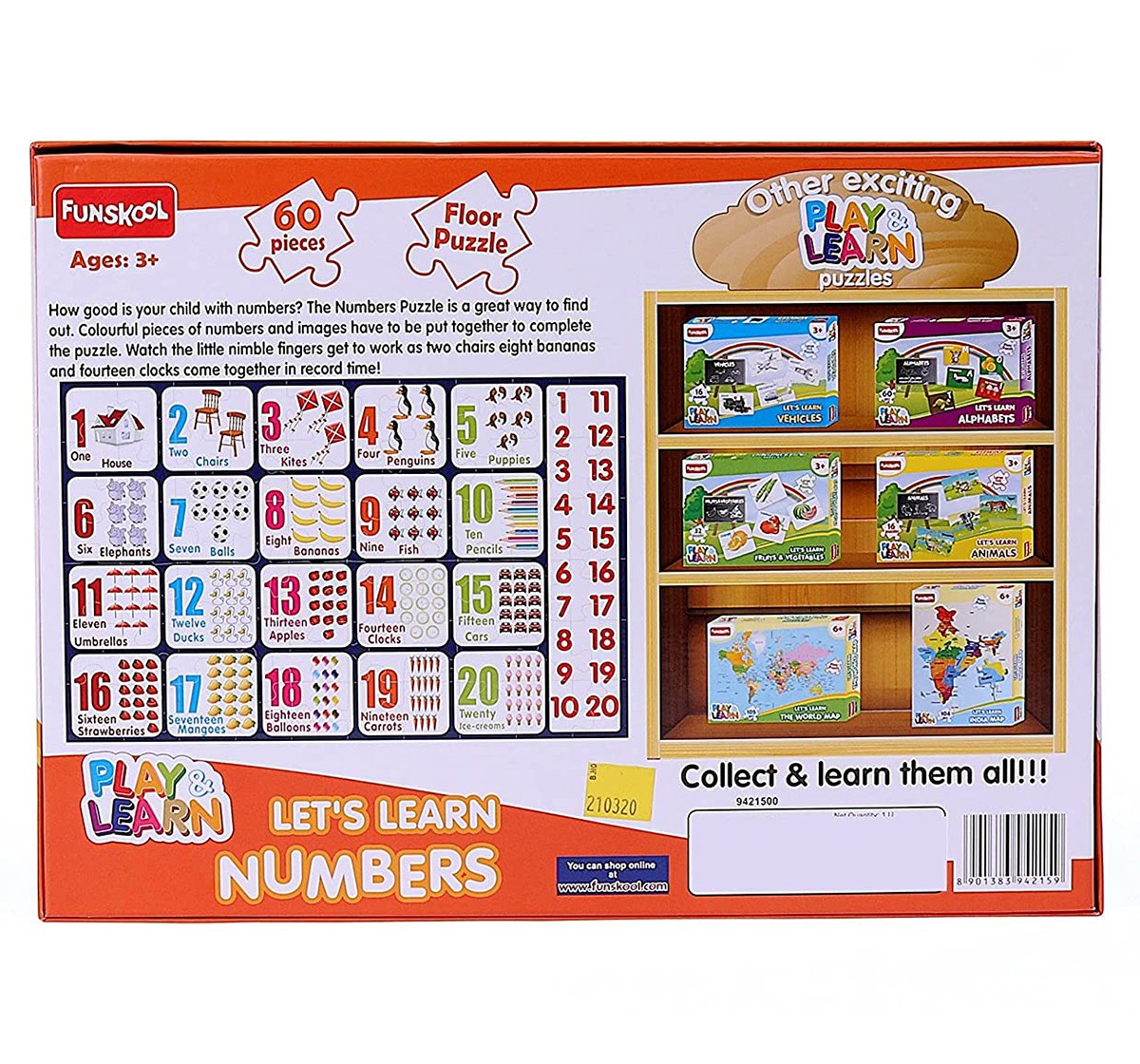 Funskool Numbers Puzzle, 3Y+