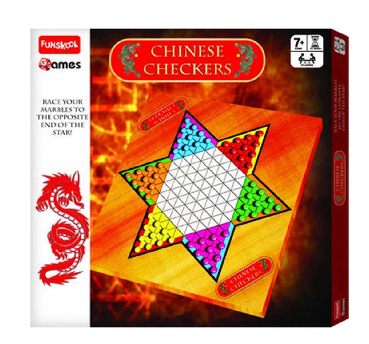 Funskool | Funskool Chinese Checkers - Board Game Board Games for Kids Age 7Y+ 0