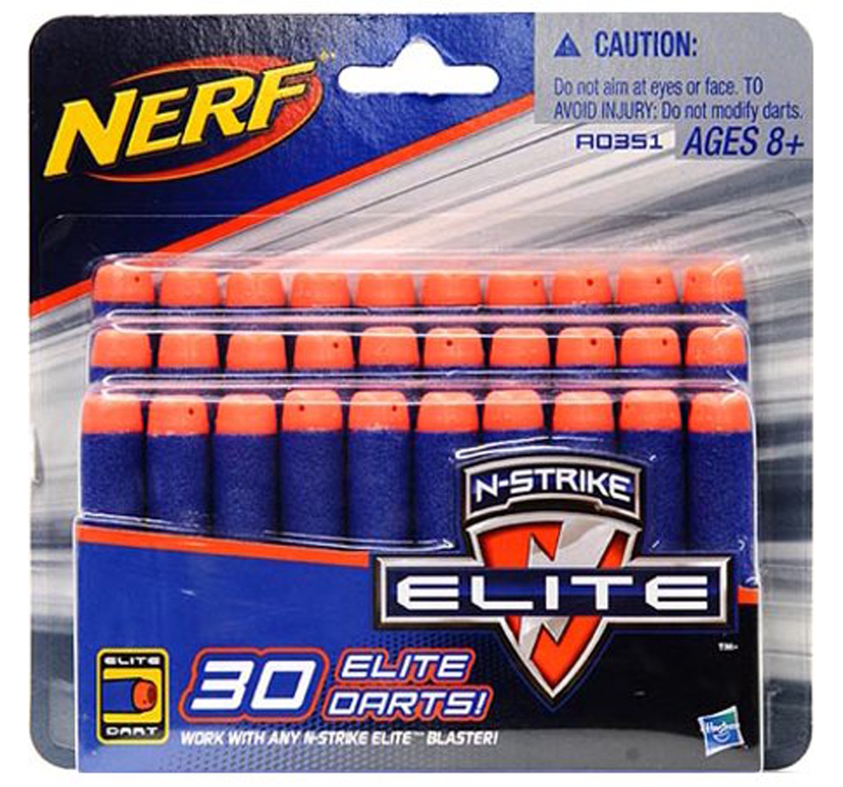 Nerf | Nerf Official 30 Dart Elite Refill Pack for Nerf Strike Elite AccuStrike Zombie Strike Modulus Toy Blasters for Kids, Multicolour 4