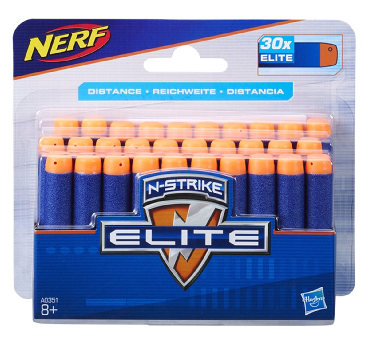Nerf | Nerf Official 30 Dart Elite Refill Pack for Nerf Strike Elite AccuStrike Zombie Strike Modulus Toy Blasters for Kids, Multicolour 2