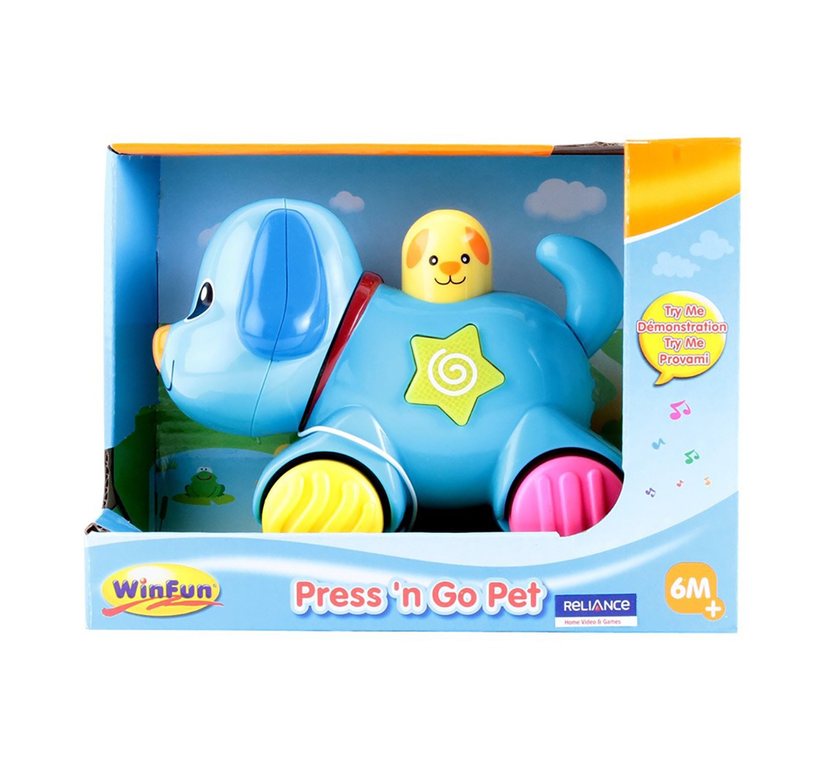 Winfun Press And Go Pet Puppy Early Learner Toys for Kids age 4Y+