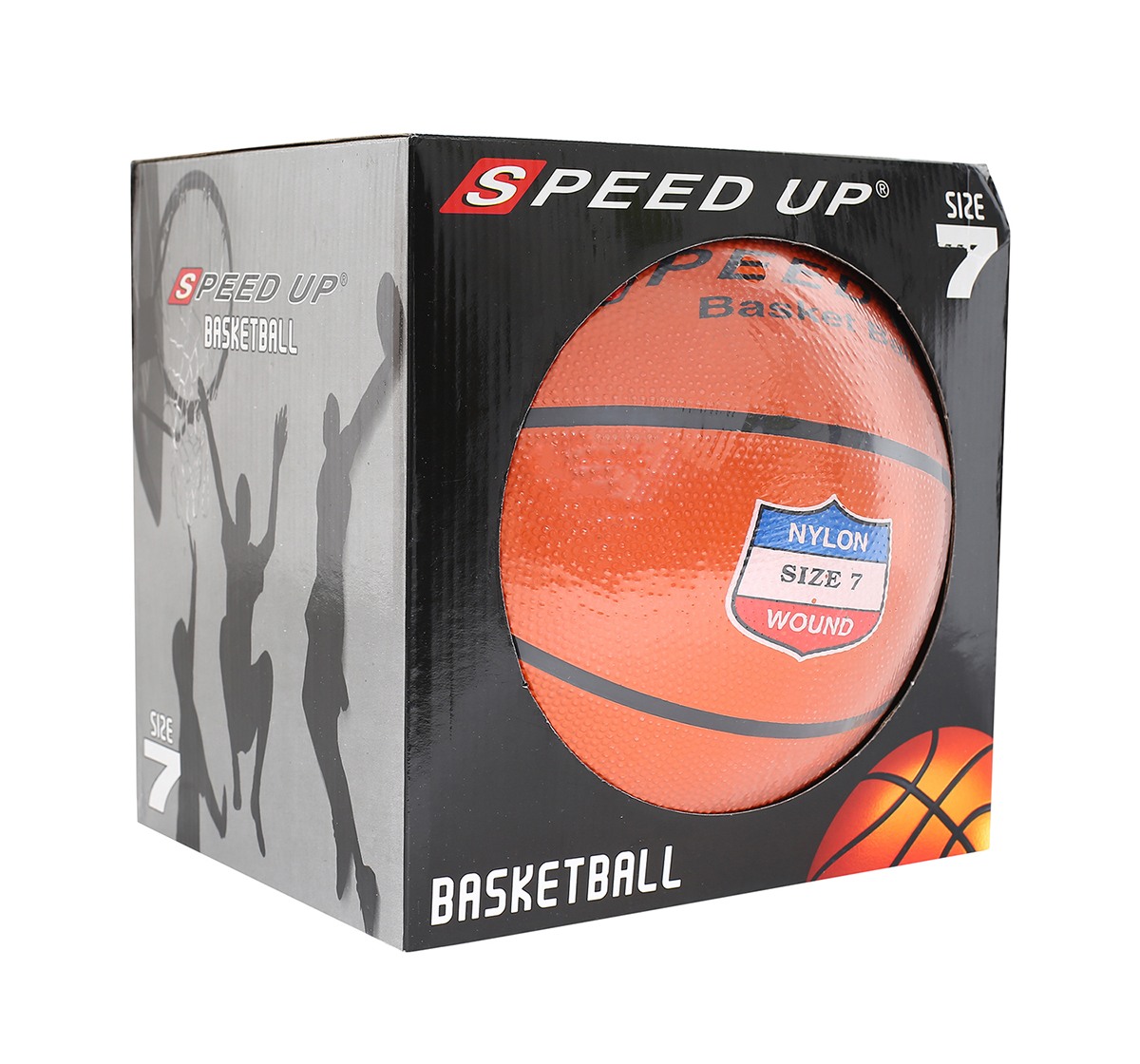 Speed Up Basketball Size 7 for Kids age 3Y+ (Orange)