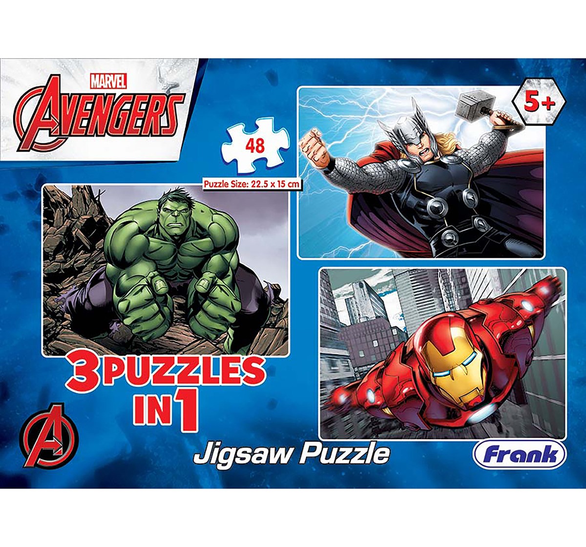 Disney Avengers 3 In 1 Activity Puzzle Set for Kids Age 5Y+