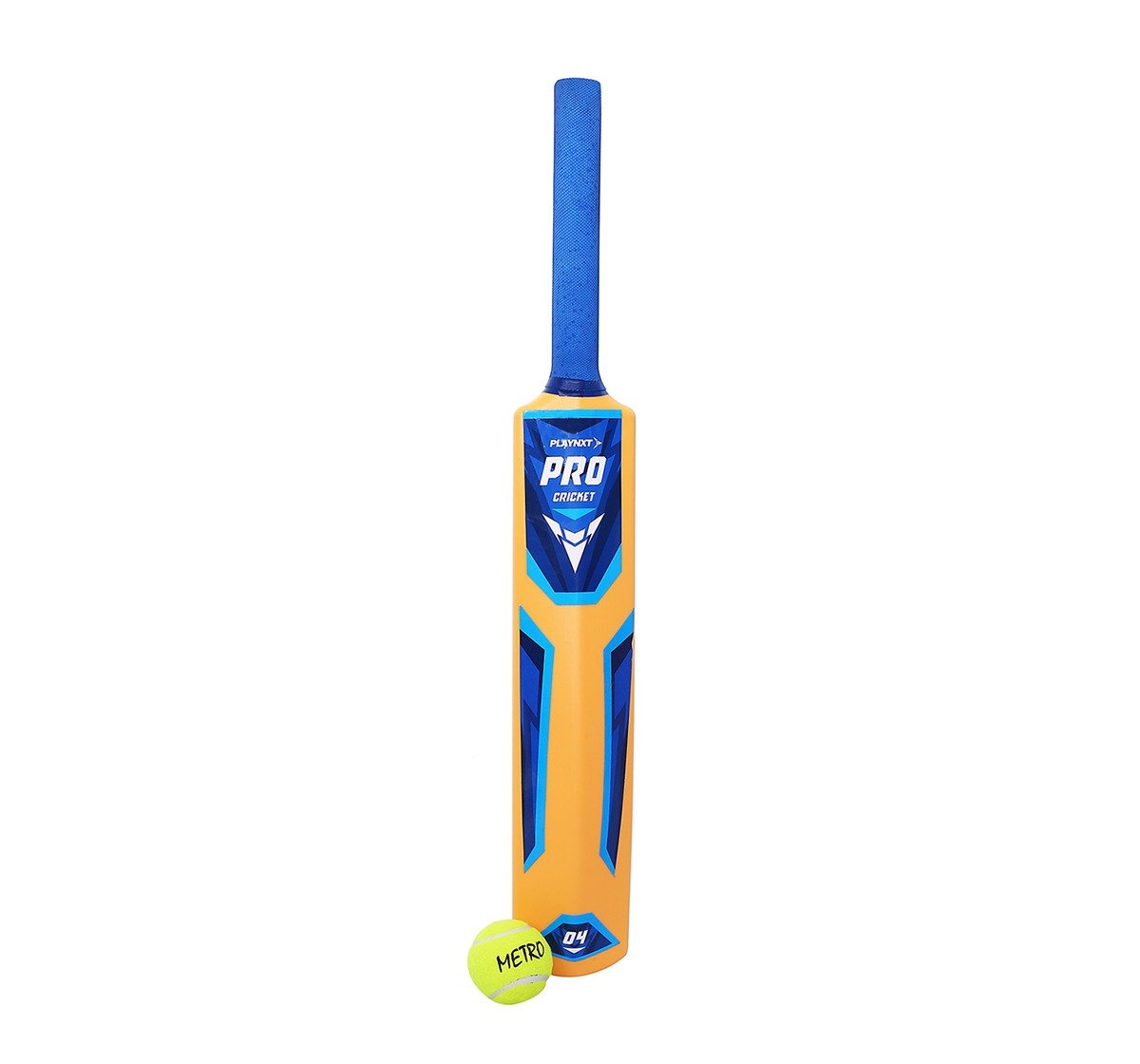 Playnxt Pro Cricket Bat No. 4 Outdoor Sports for Boys age 8Y+ (Orange)