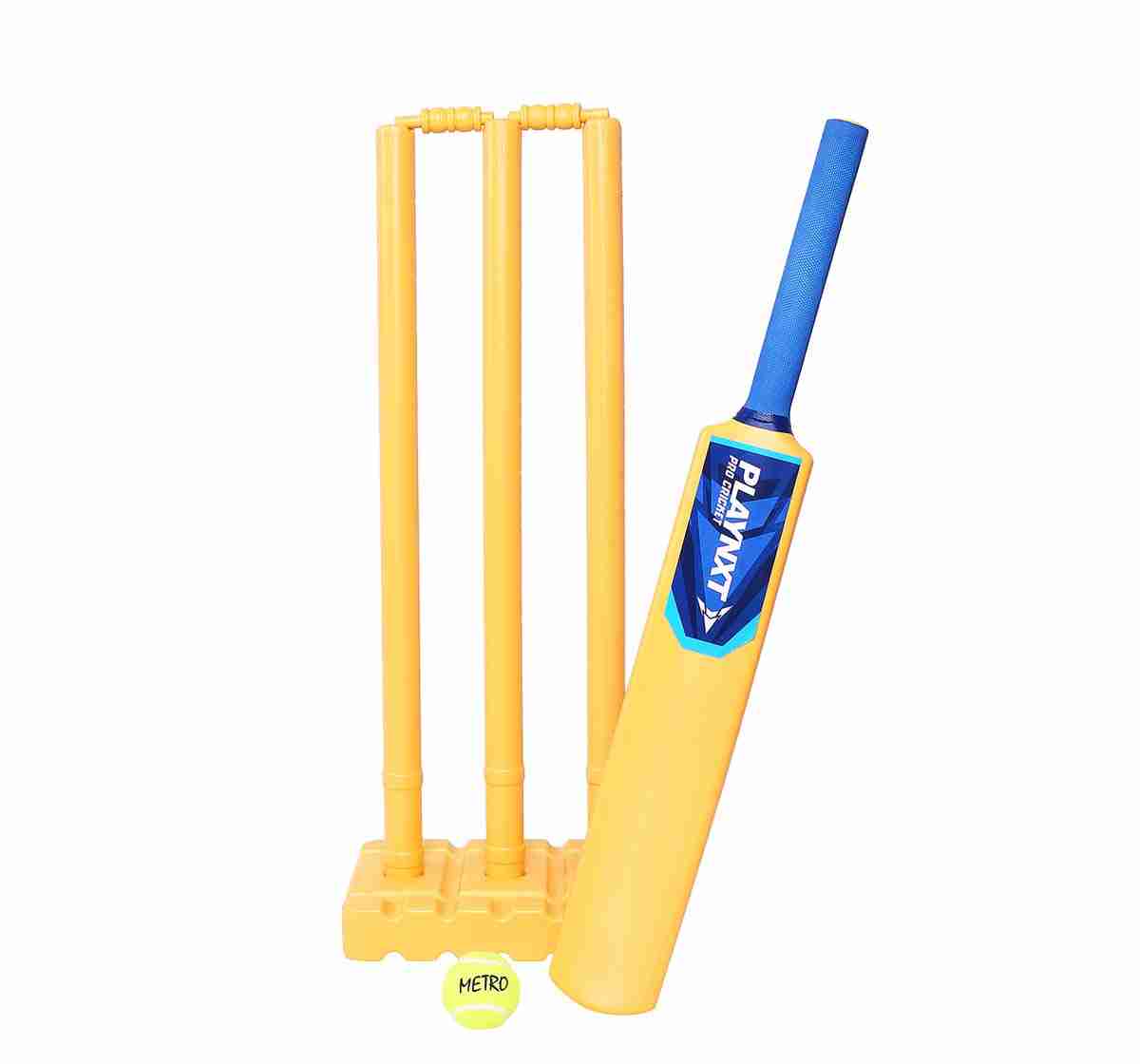 Playnxt Yellow Pro Set Cricket Set Outdoor Sports for Boys age 8Y+
