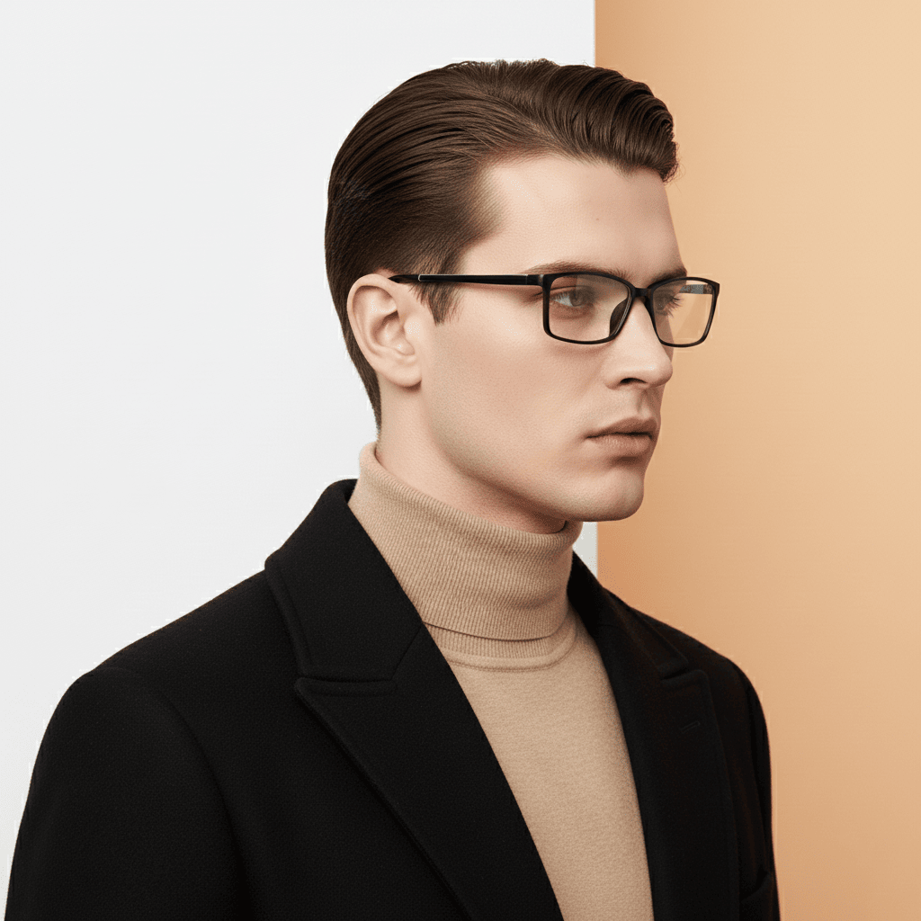 Black Square Frame for Men
