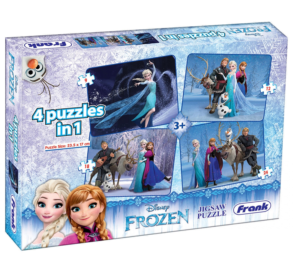 Frank | Frank Frozen 4 In 1 Puzzle Puzzles for Kids age 5Y+  0