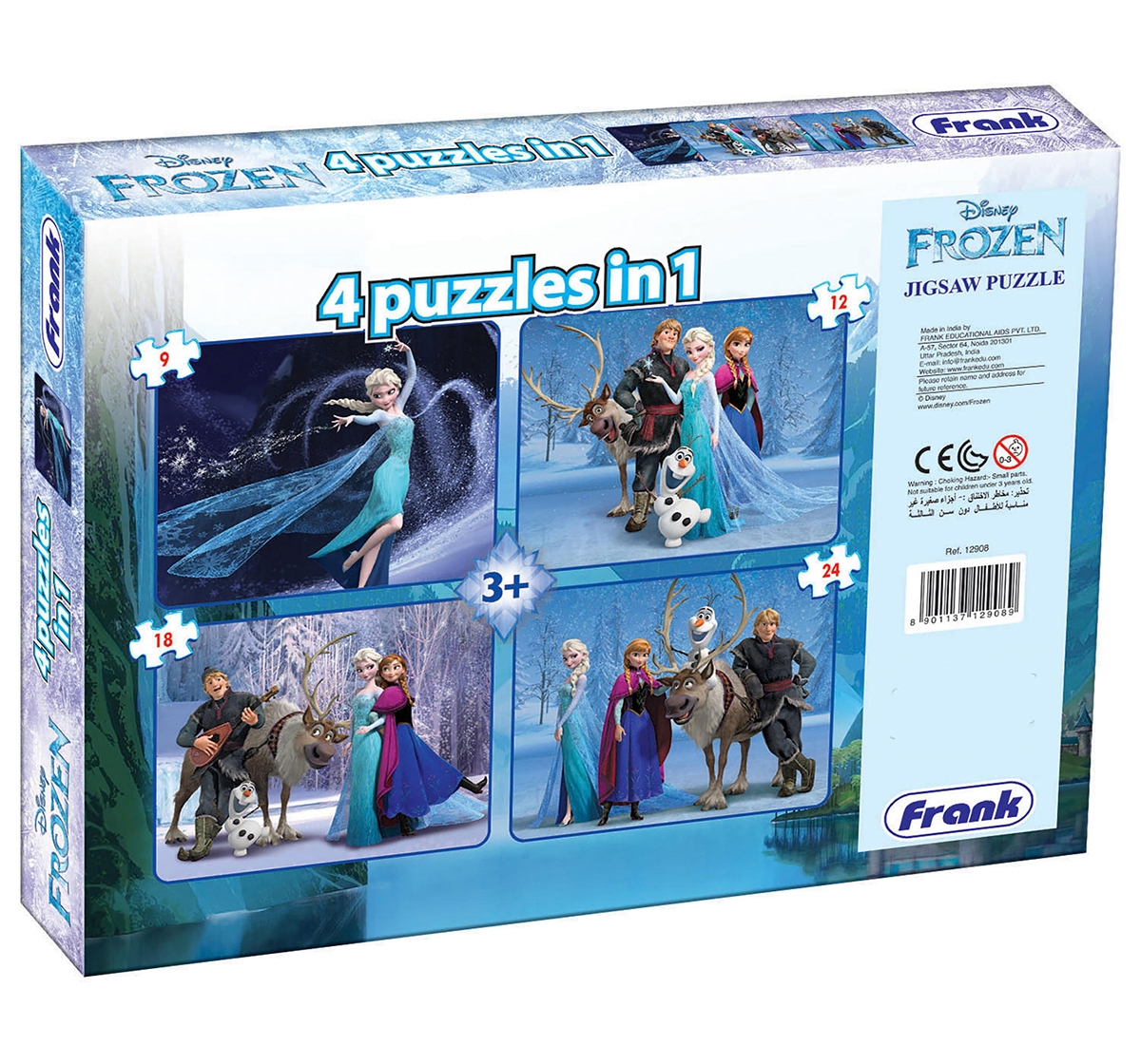 Frank | Frank Frozen 4 In 1 Puzzle Puzzles for Kids age 5Y+  2
