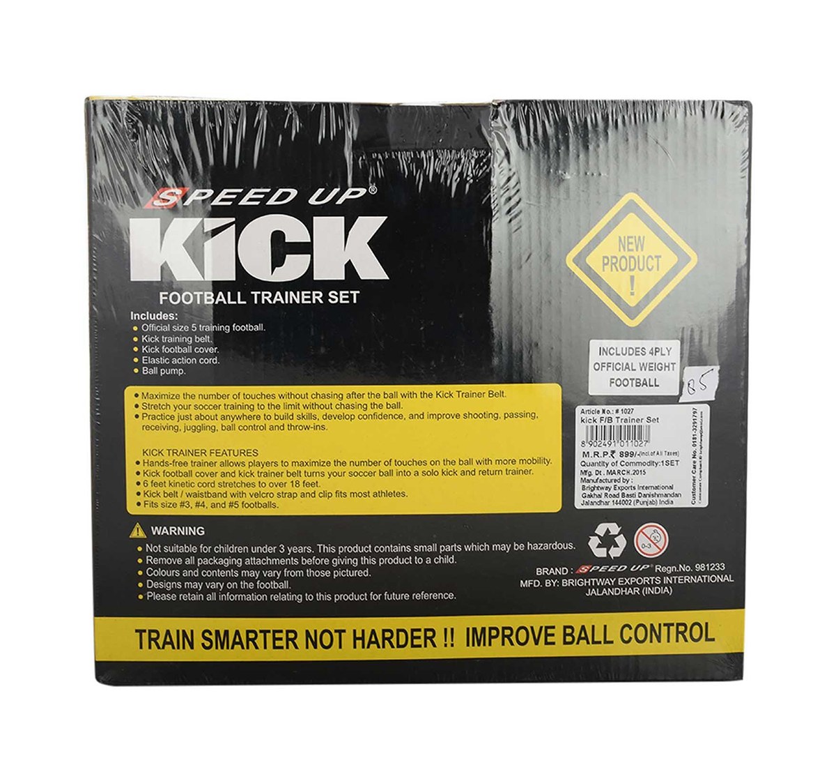 Speed Up Football Kick Trainer Combo Set for Kids age 3Y+