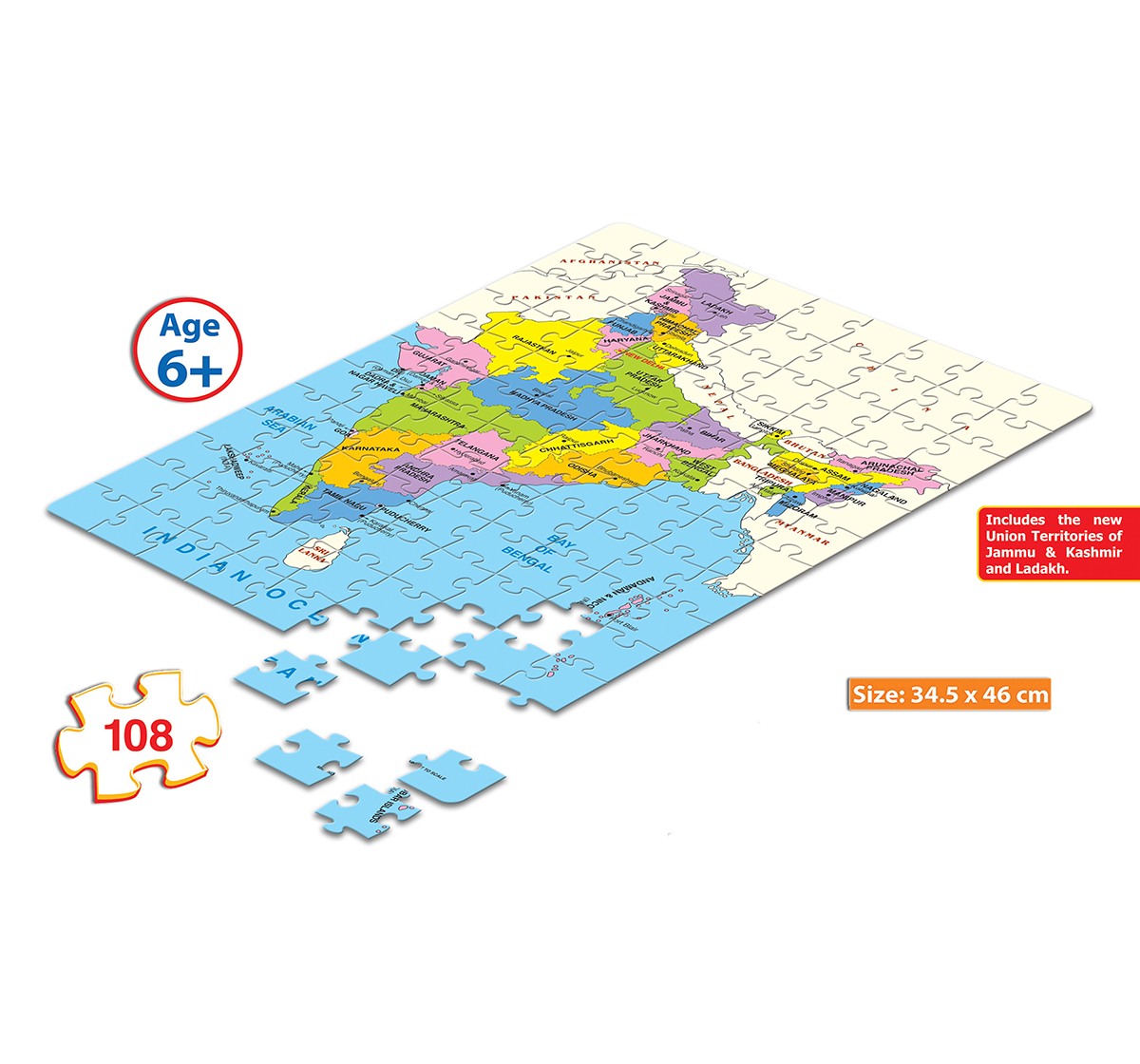 Frank India Map  Puzzles for Kids age 6Y+