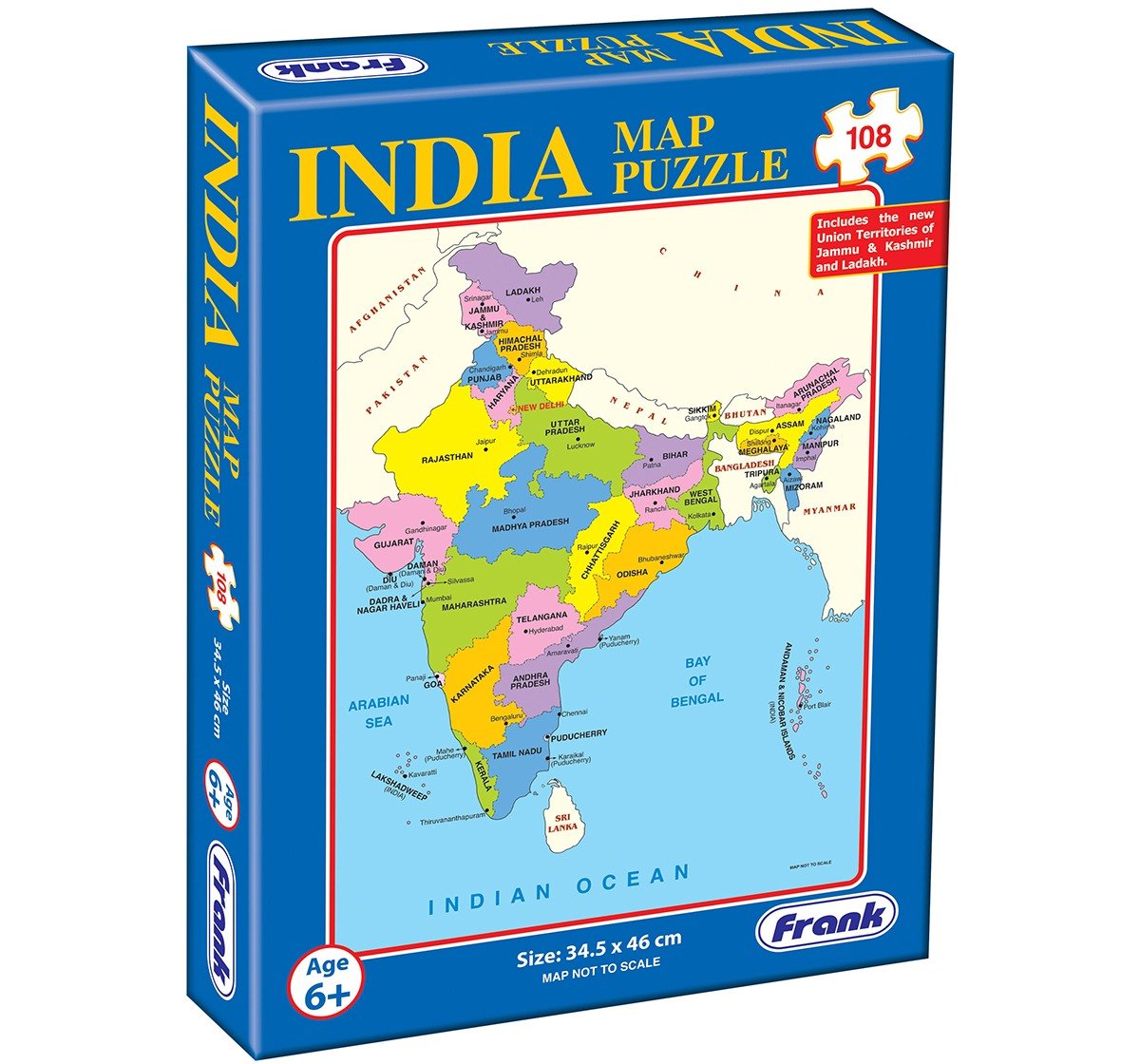 Frank India Map  Puzzles for Kids age 6Y+