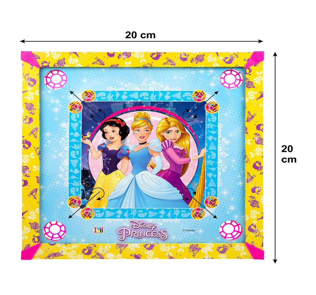 I Toys Disney Princess Carrom Board with Carrom Coins Indoor Sports for Kids age 3Y+