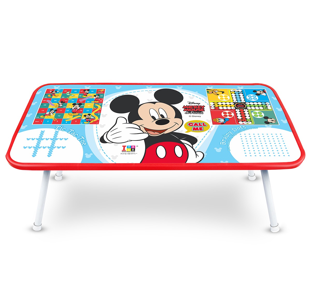 IToys Disney mickey Ludo game table for kids, Unisex, 4Y+(Multicolour)