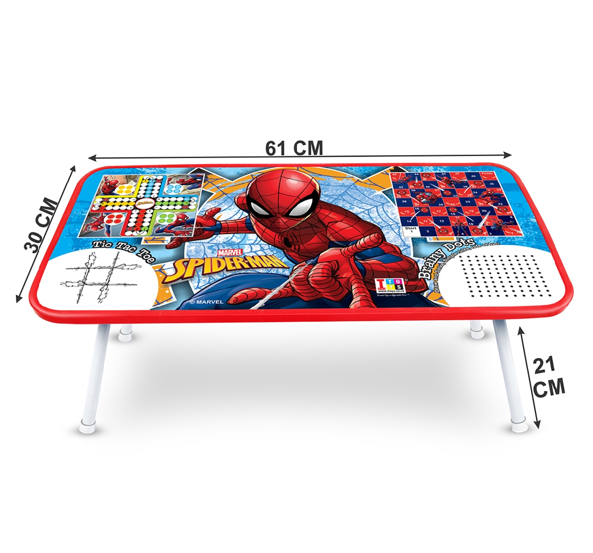 Itoys | IToys Marvel Spiderman Ludo game table for kids, Unisex, 4Y+(Multicolour) 3