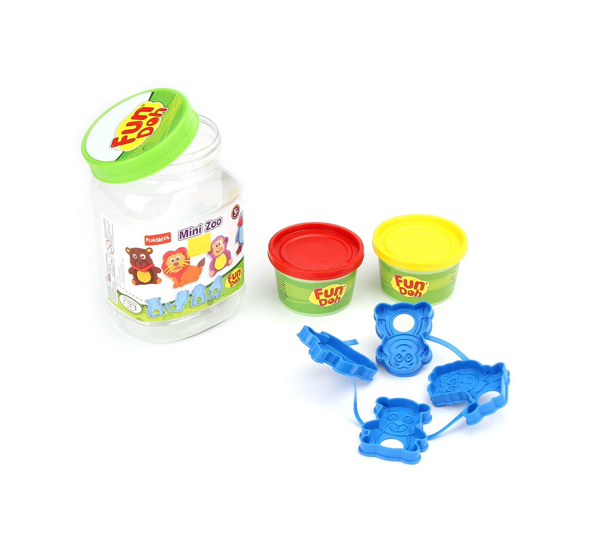 Fun-Dough | Fun Dough Mini Zoo Clay & Dough for Kids Age 3Y+ 2