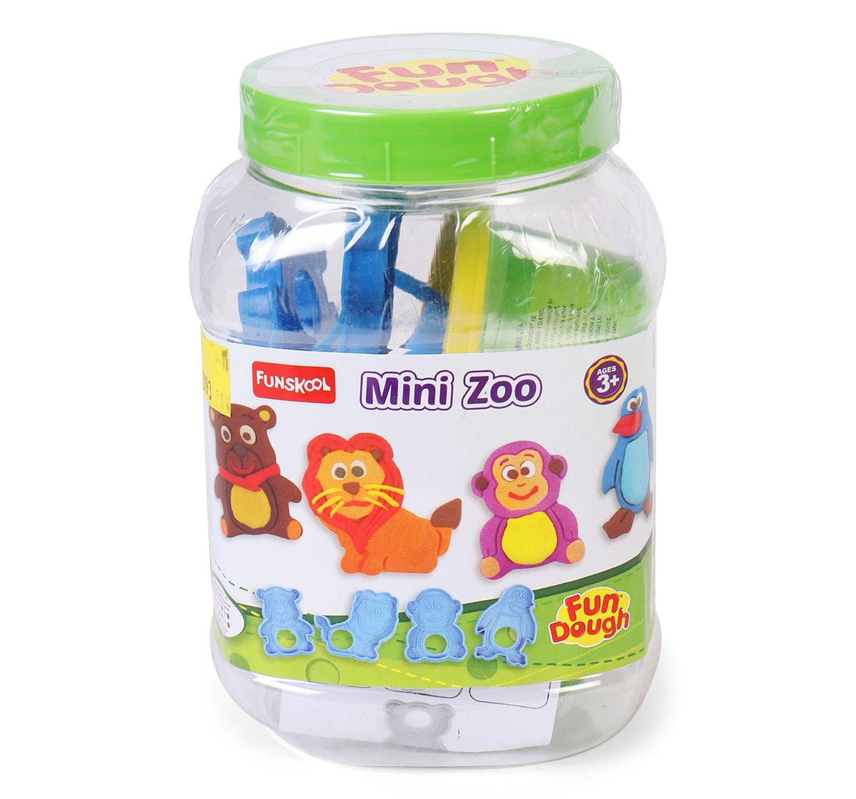 Fun-Dough | Fun Dough Mini Zoo Clay & Dough for Kids Age 3Y+ 4