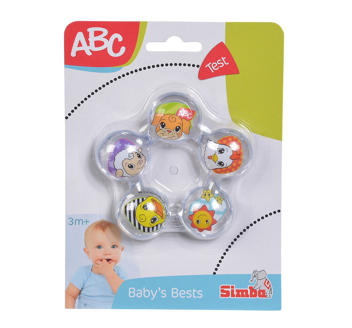 Simba | Simba ABC Water Filled Teething Ring Infant toys Multicolor 3M+ 1
