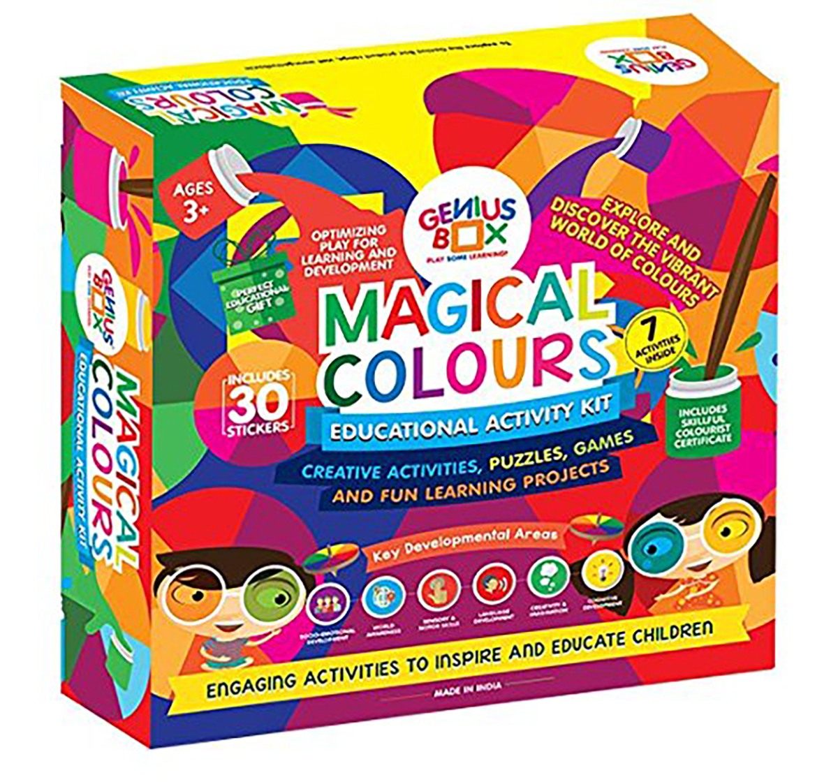 Genius Box - Play Some Learning Toys For Children : Magical Colours Activity Kit Science Kits for Kids age 3Y+