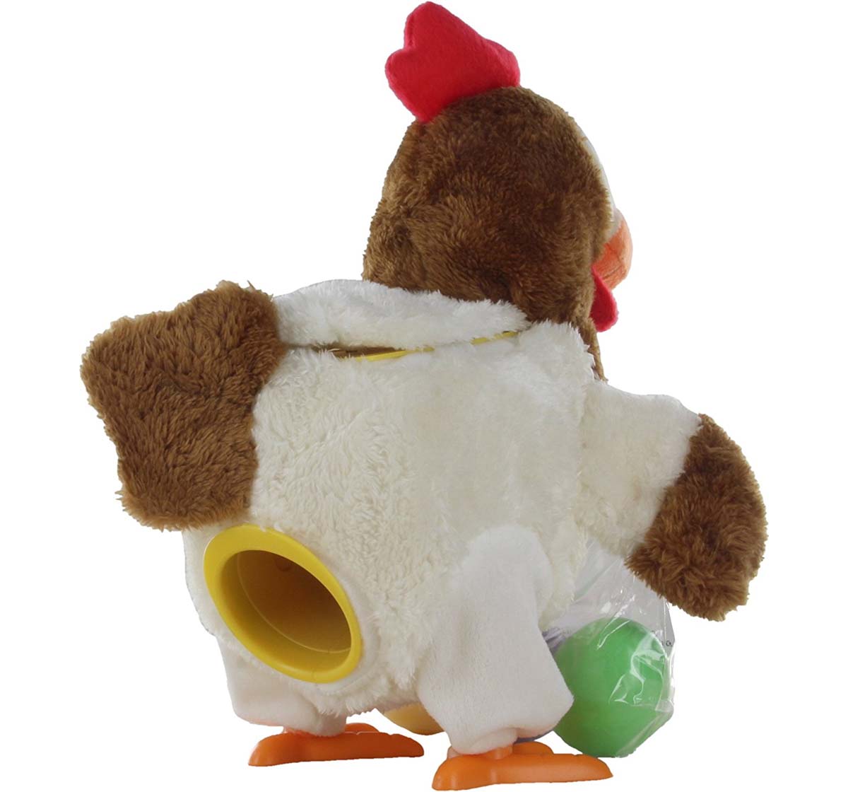 Woody O'Time Funny Brown Egg Laying Hen Interactive Soft Toys for Kids age 3Y+ 15.6 Cm